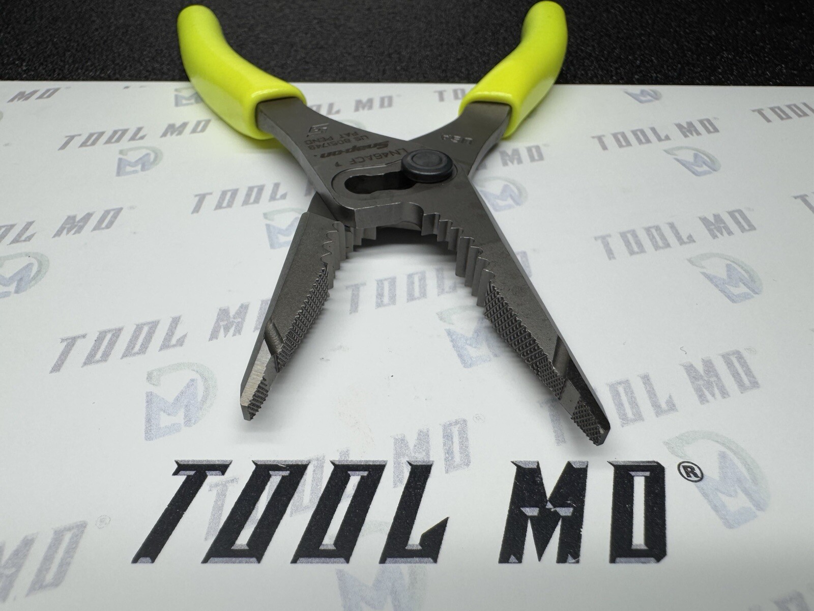 Snap-on Tools USA NEW HI-VIZ 7″ Talon Grip Long Nose Slip Joint Pliers LN46ACF