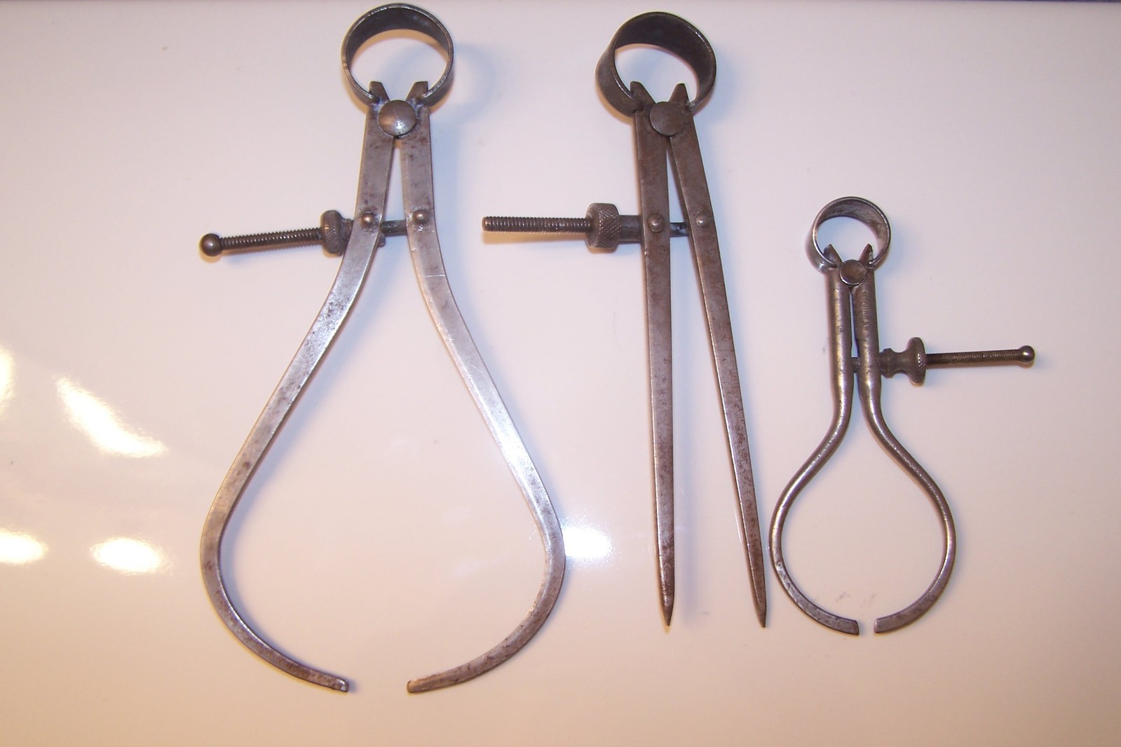 VINTAGE Starrett Calipers Lot of 3 Outside Inside Divider Lot of 3