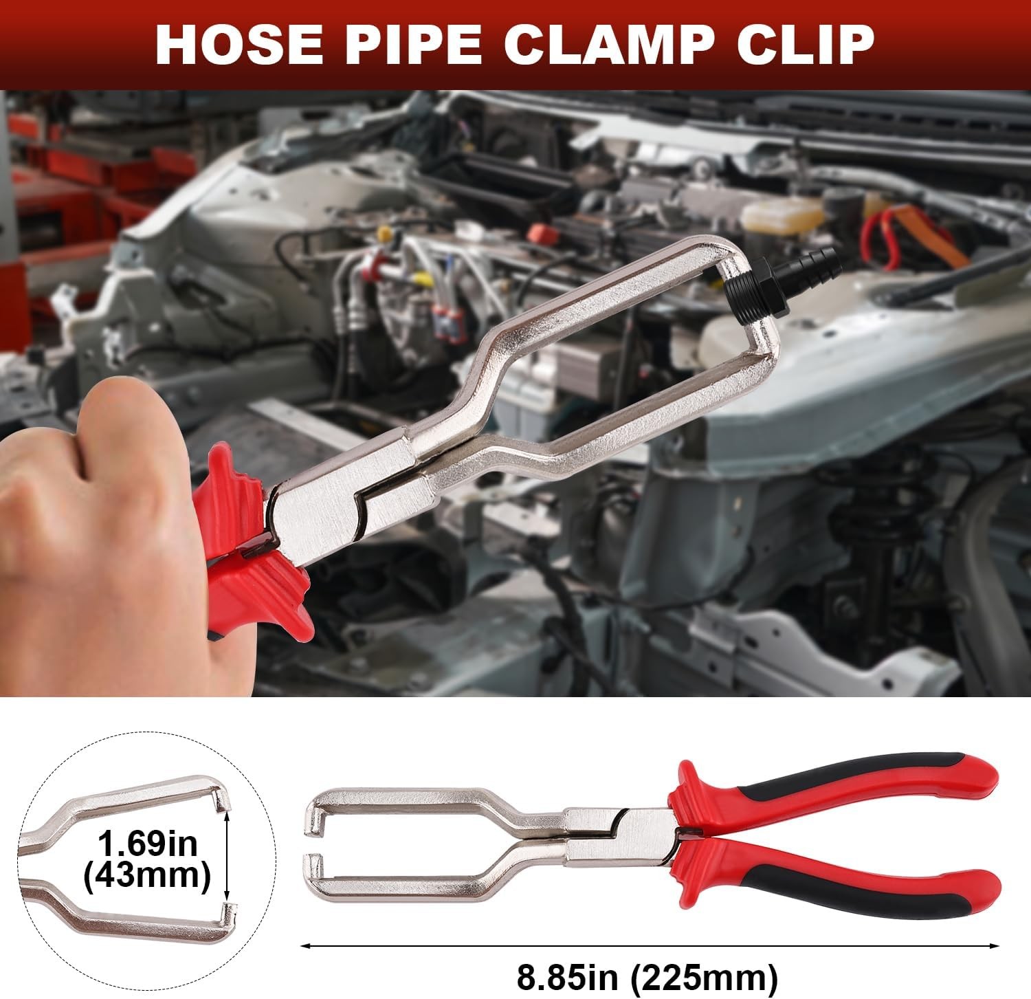 8Pcs Fuel Line Pliers Electrical Disconnect Tool Fuel Clamp Removal Pliers