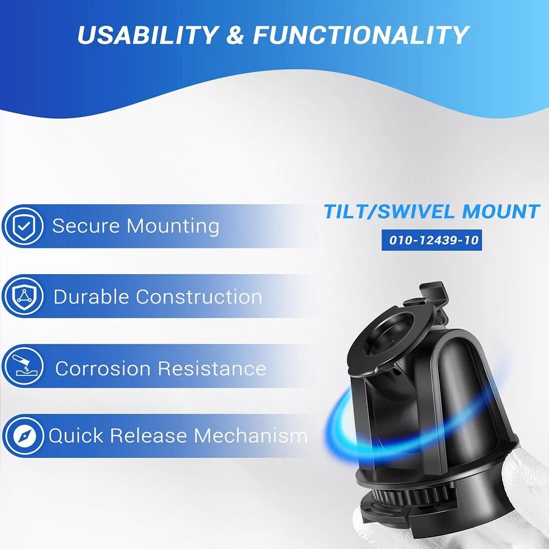 010-12439-10 Tilt/Swivel Mount bracker for Garmin Striker Plus4,Striker Plus 4cv
