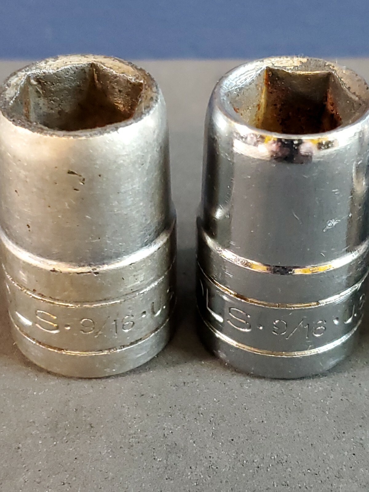 S-K 1/2″ DRIVE 6pt Shallow Sockets Mechanic Automotive Lot of 6