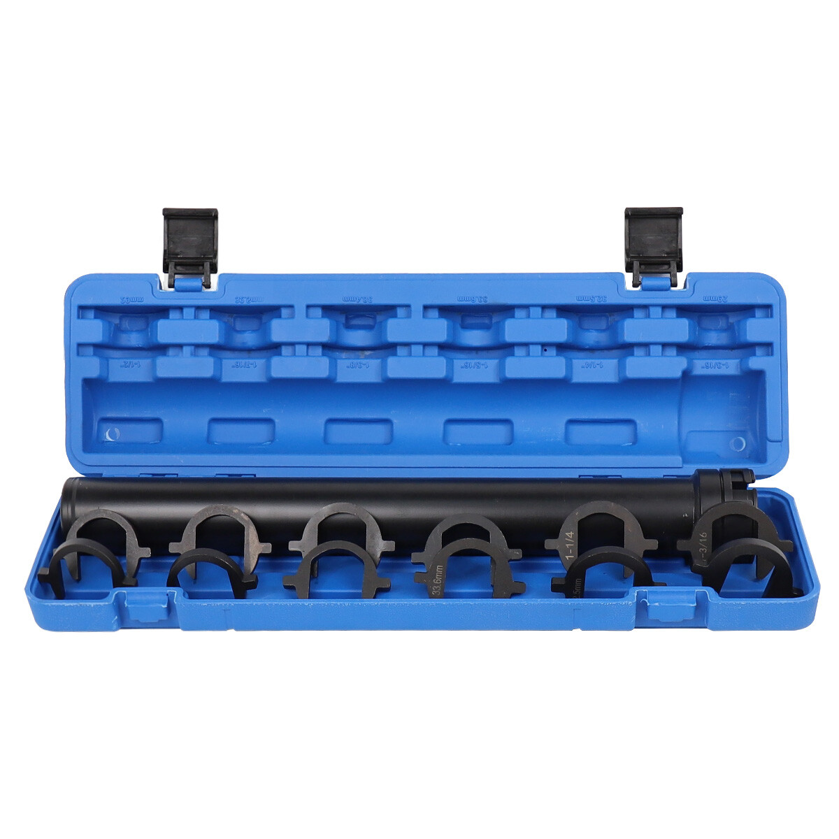 13pc Inner Tie Rod Removal Auto Tool Kit with 12 SAE & Metric Crowfoot Adapters