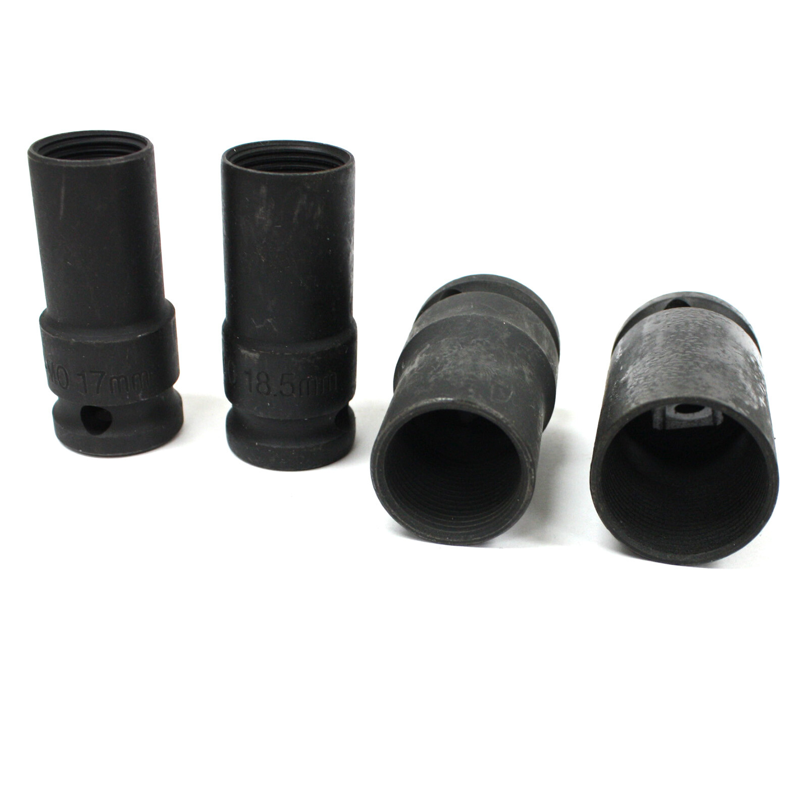 4pc Emergency Locking Wheel Nut Remover Lug 1/2″ Dr. Socket 17 18.5mm 21.5 26mm