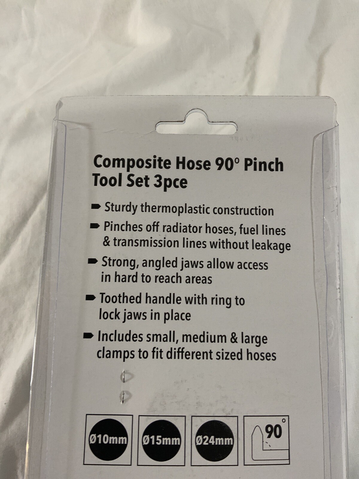 Silverline Composite Hose 90° Pinch Tool Set 3 pieces
