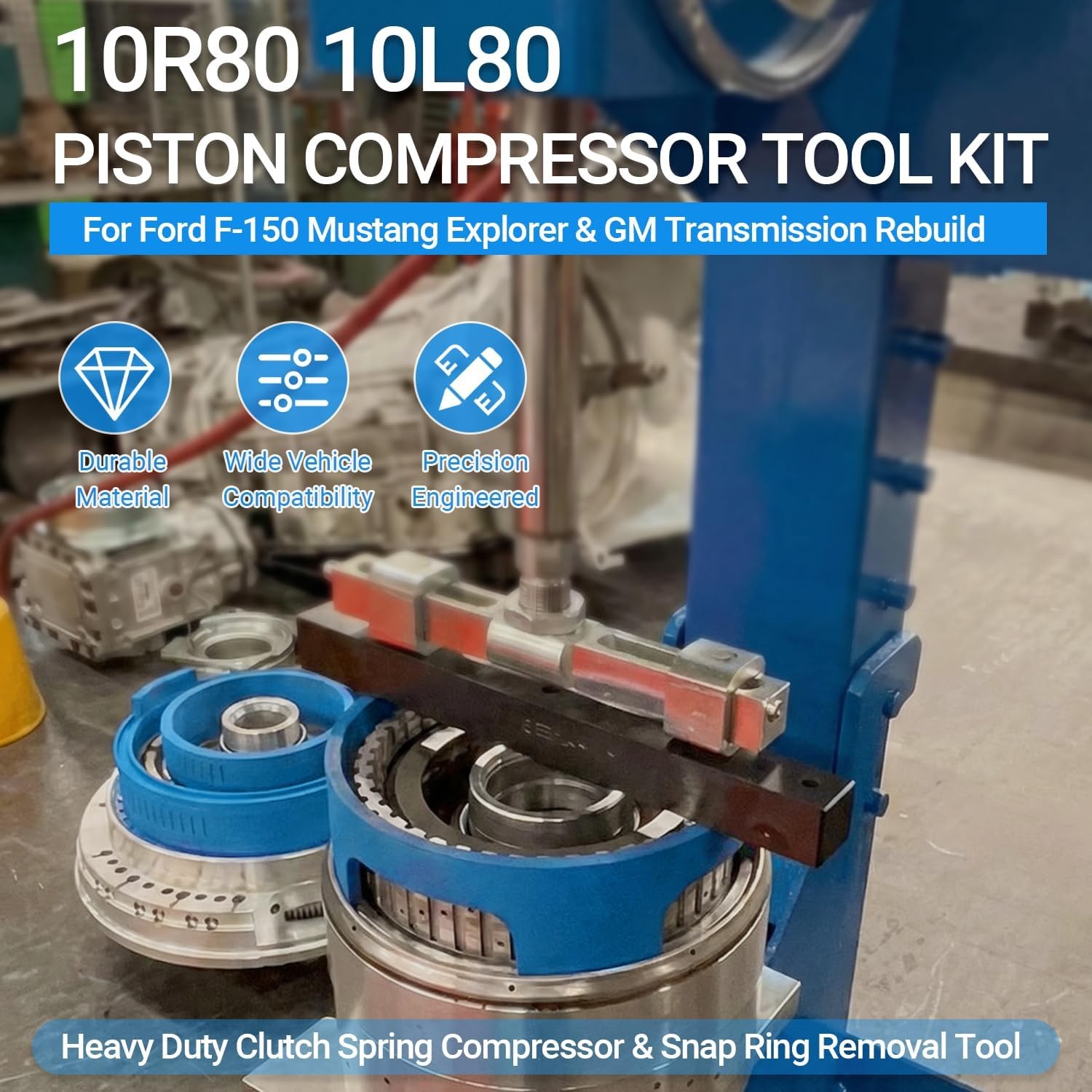 10R80 10L80 Piston Compressor Tool Kit for Ford F-150 Mustang Explorer & GM