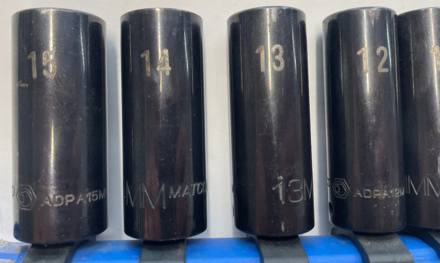Matco Tools Non-Slip Deep 1/4″ Drive Impact Socket 12 Piece Set Metric 5-15mm