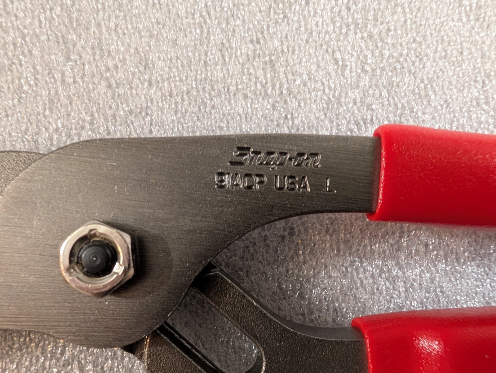 Snap-on Tools USA NEW RED 9″ Adjustable Joint Interlocking Channel Pliers 91ACP