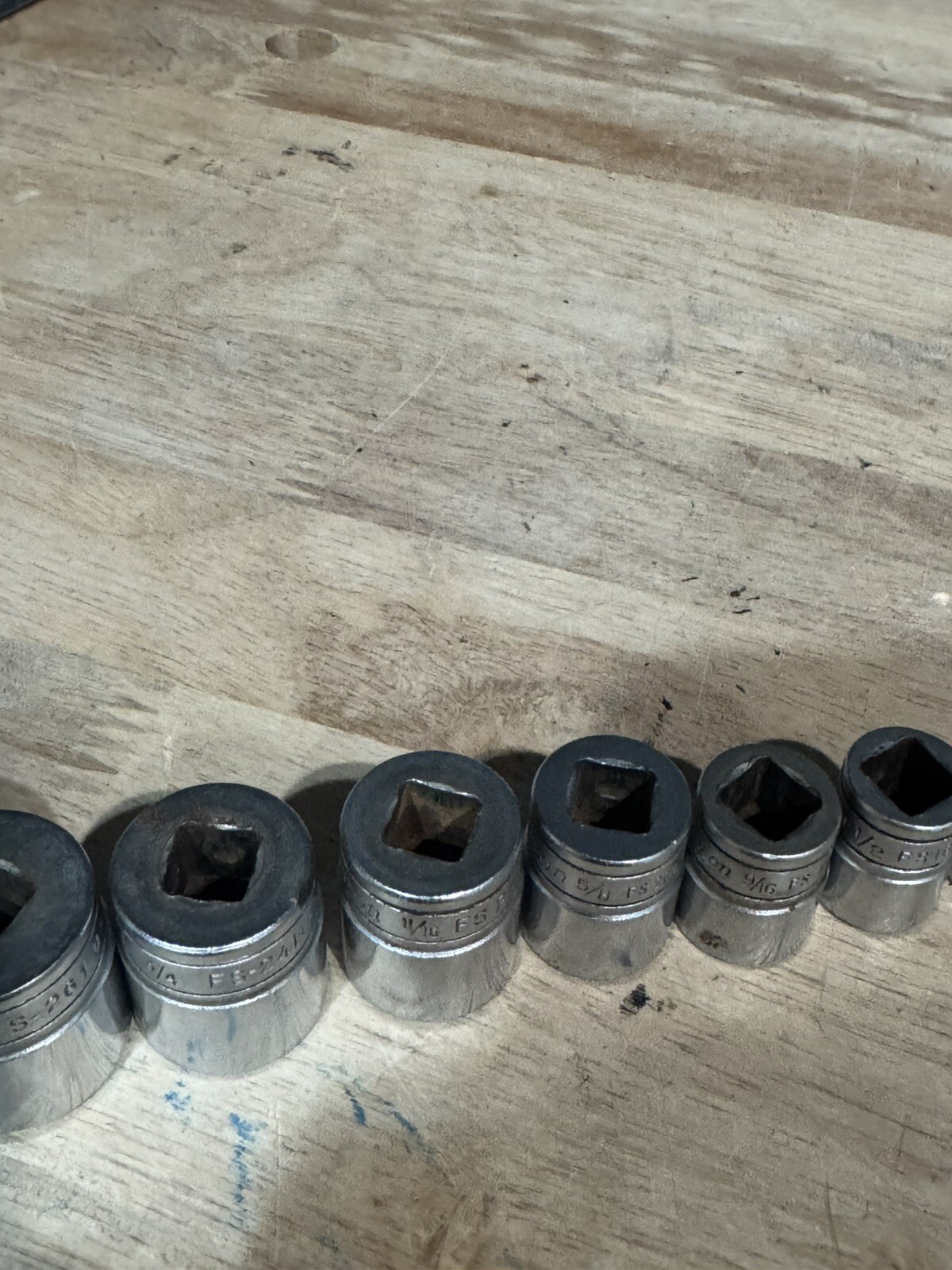 SNAP ON TOOLS – 11Pc Shallow Socket Set, 3/8” Dr, 6pt FS 15/16 – 1/2 & 3/8 – 1/4