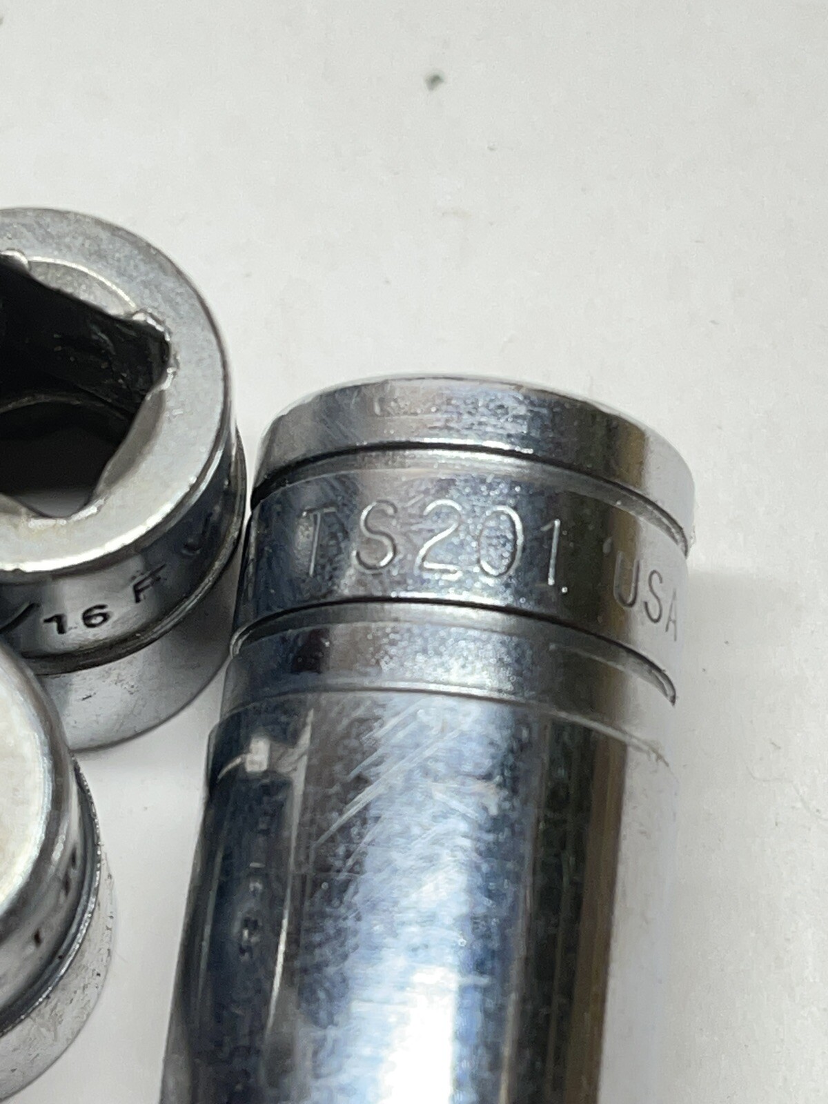 SNAP ON 1/2”Dr. 6PT Deep Chrome Socket Set TS 261, TS221, TS201, TS161