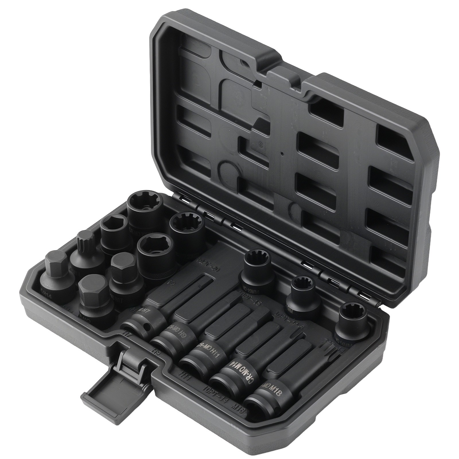 16Pcs Impact Brake Caliper Special Socket Set For Audi BMW Ford M14 M18 H14 H17