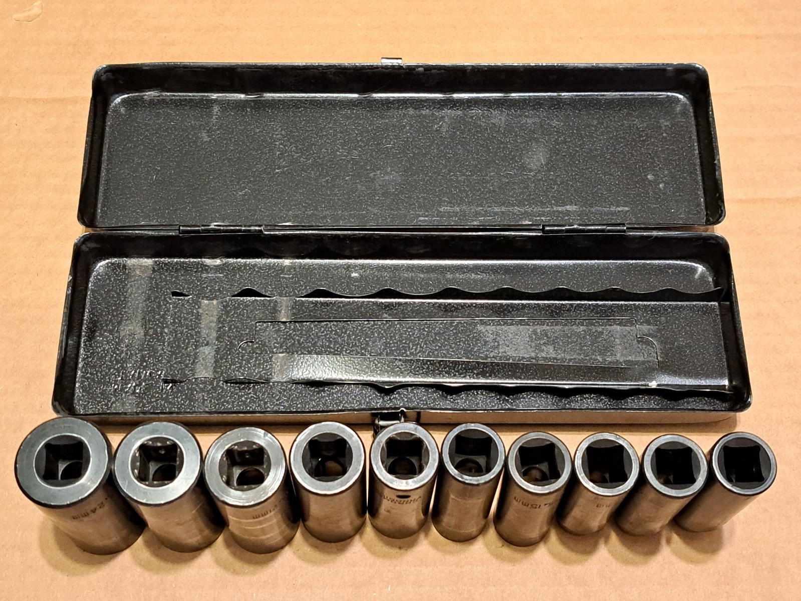 CAMPBELL HAUSFELD 10-24mm DEEP IMPACT SOCKET SET 1/2″ DRIVE 6 POINT 10 24 METRIC