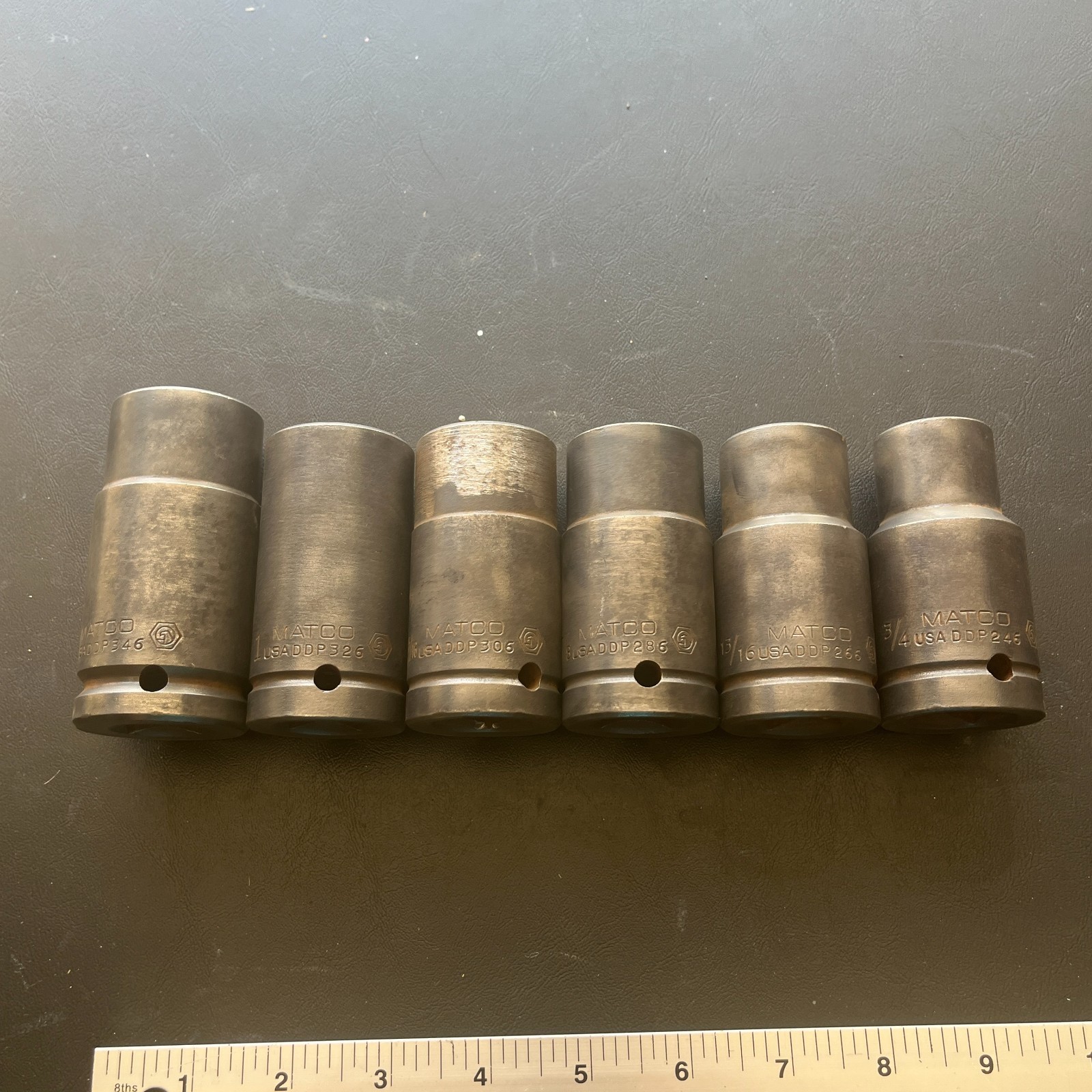 Matco 3/4″- 1-1/16″ Deep Impact Socket 6 Point 3/4″ Drive DDP246-346 – 6pc