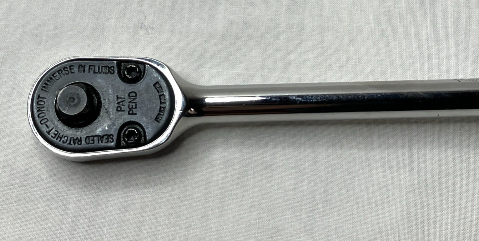 Snap-On Model THLL72 1/4” Drive Ratchet Soft Grip Handle USA 9.75”