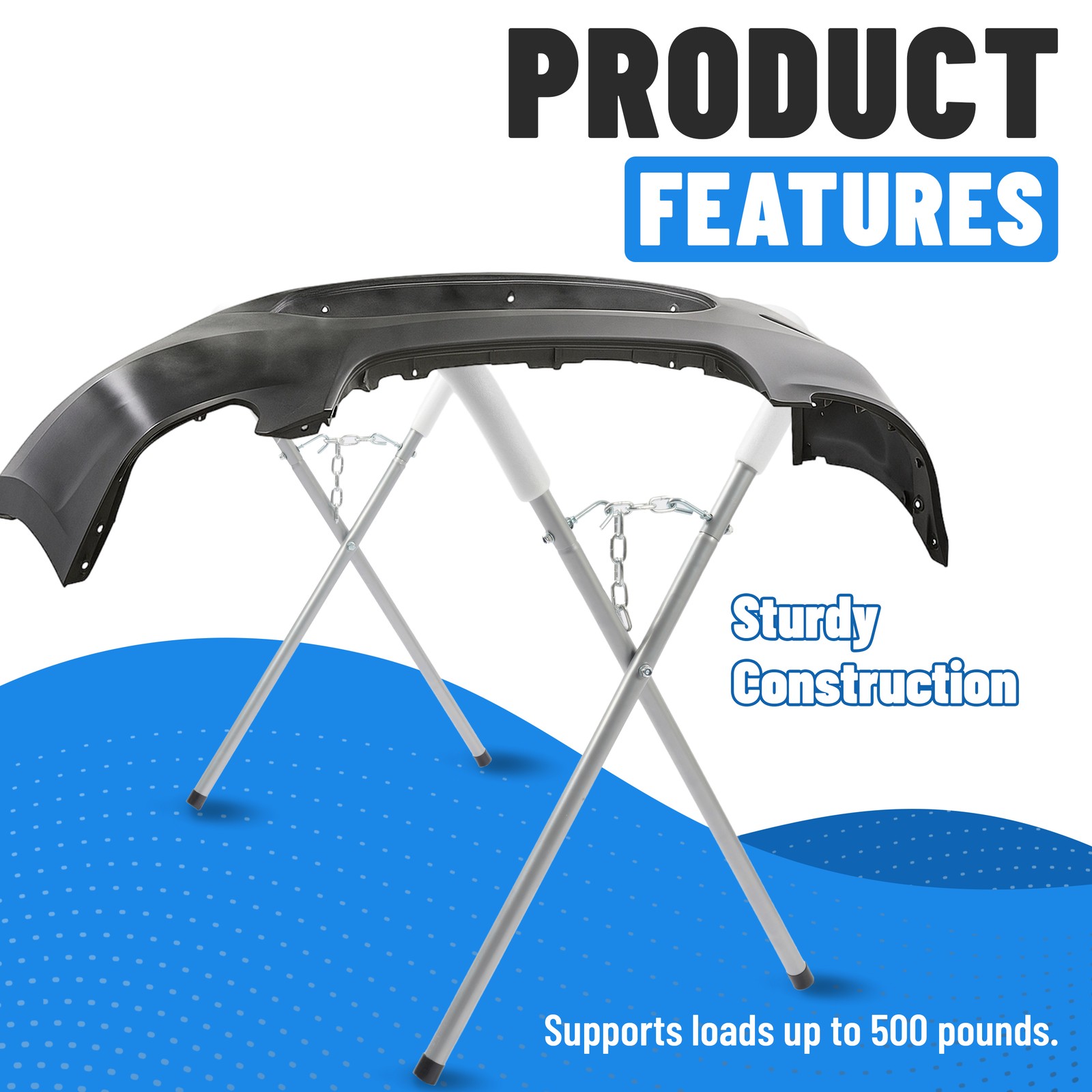 Foldable Work Stand 500LBS Capacity Portable Work Table for Automotive Repair