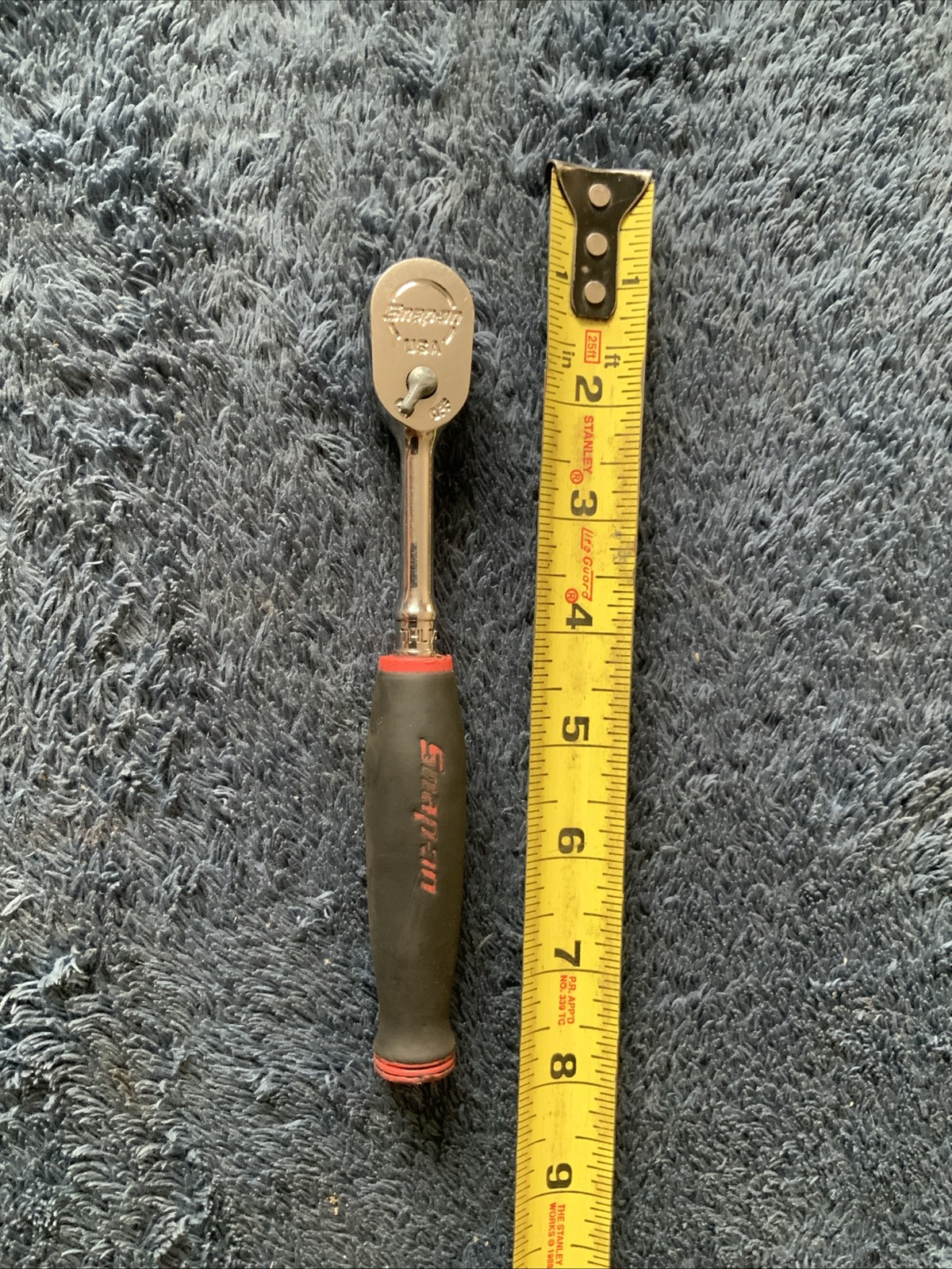 Snap On Thl72, 1/4” Drive Soft Grip Ratchet…..red…….works Fine….