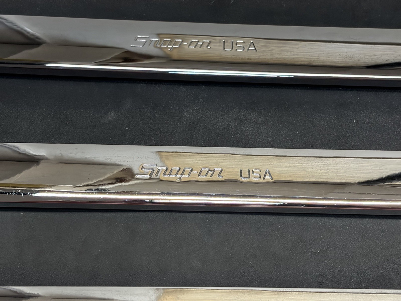 NICE! Snap-On Large 5pc Flank Drive Plus SAE Combination Wrenches Wrench Set