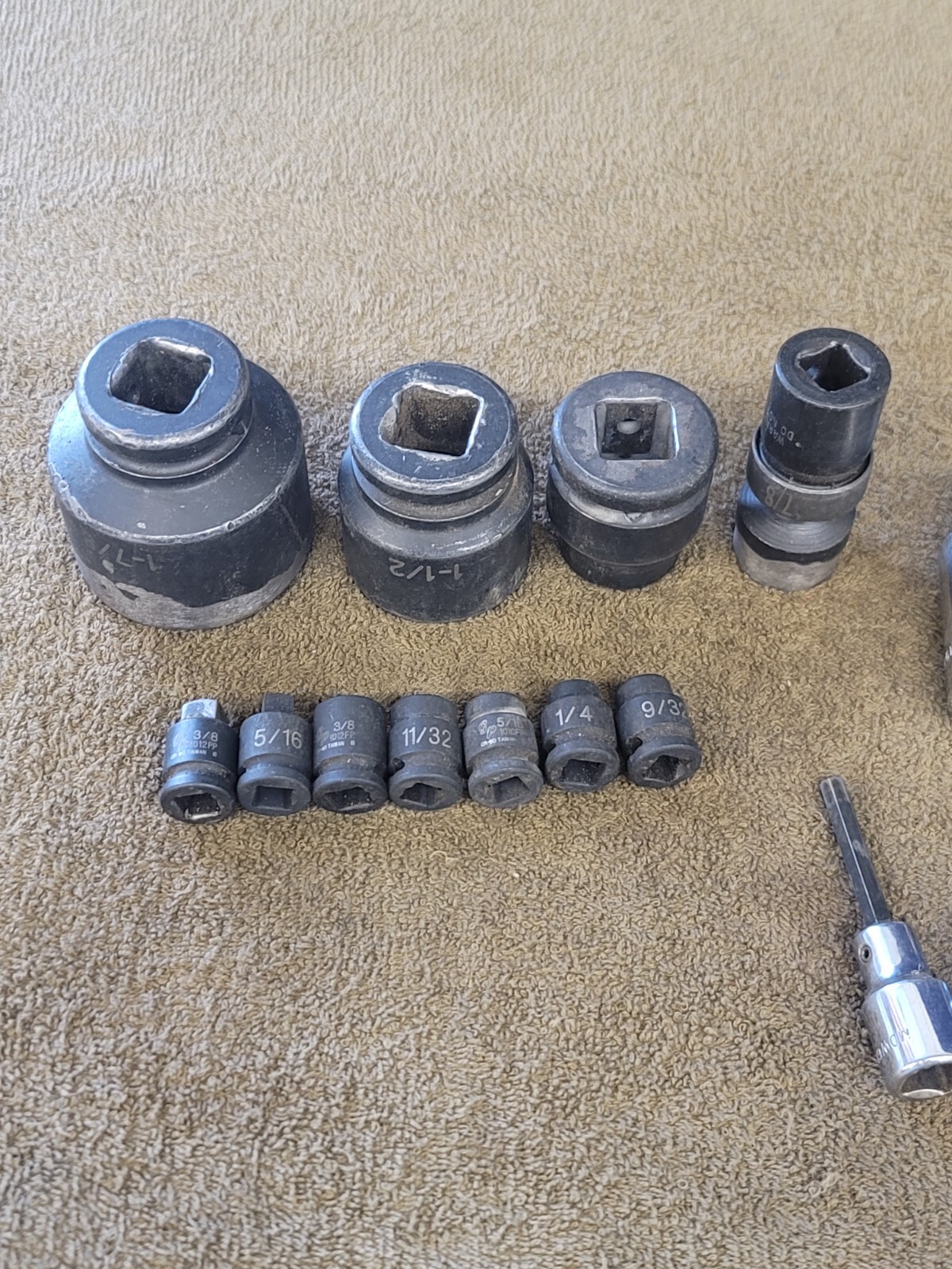 17 Gray Canada GP Impact Hex Socket 3/8 1/2 3/4″ Drive Sae 1-7/8 13/16 19mm 10 8