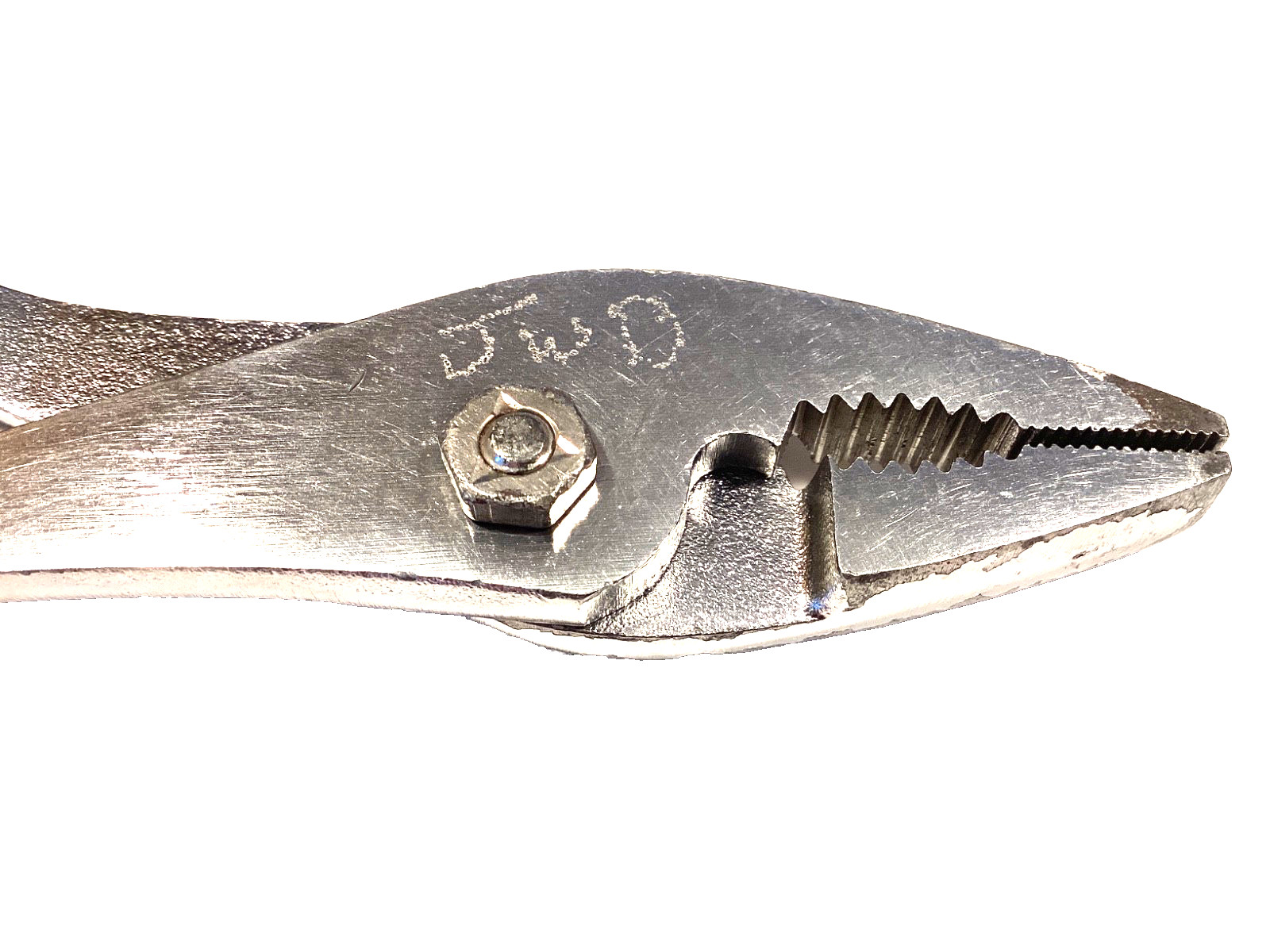 Snap on USA Model 47 Vacuum Grip 8” Long Chrome Slip Joint Pliers With Cutters