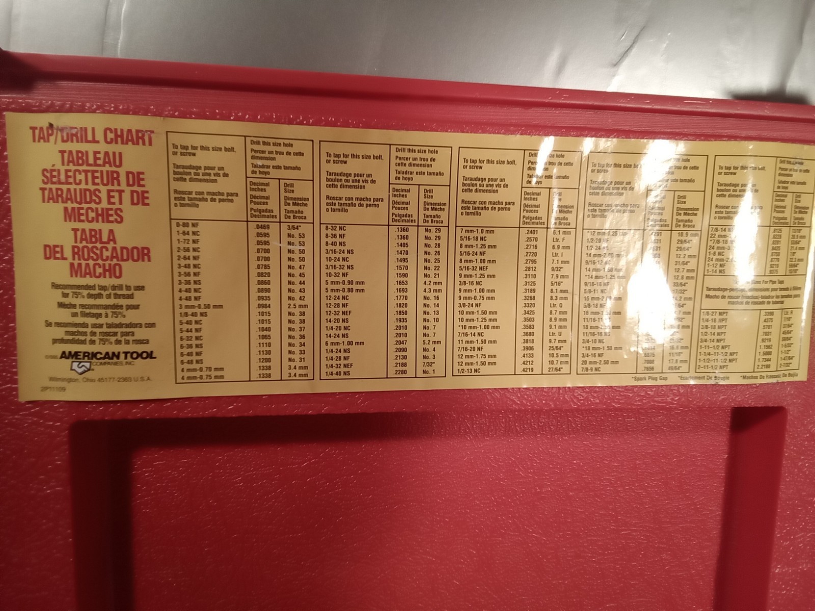 Irwin Hanson 97094 25 Piece Tap and Die Set 9/16 to 1″ Sizes
