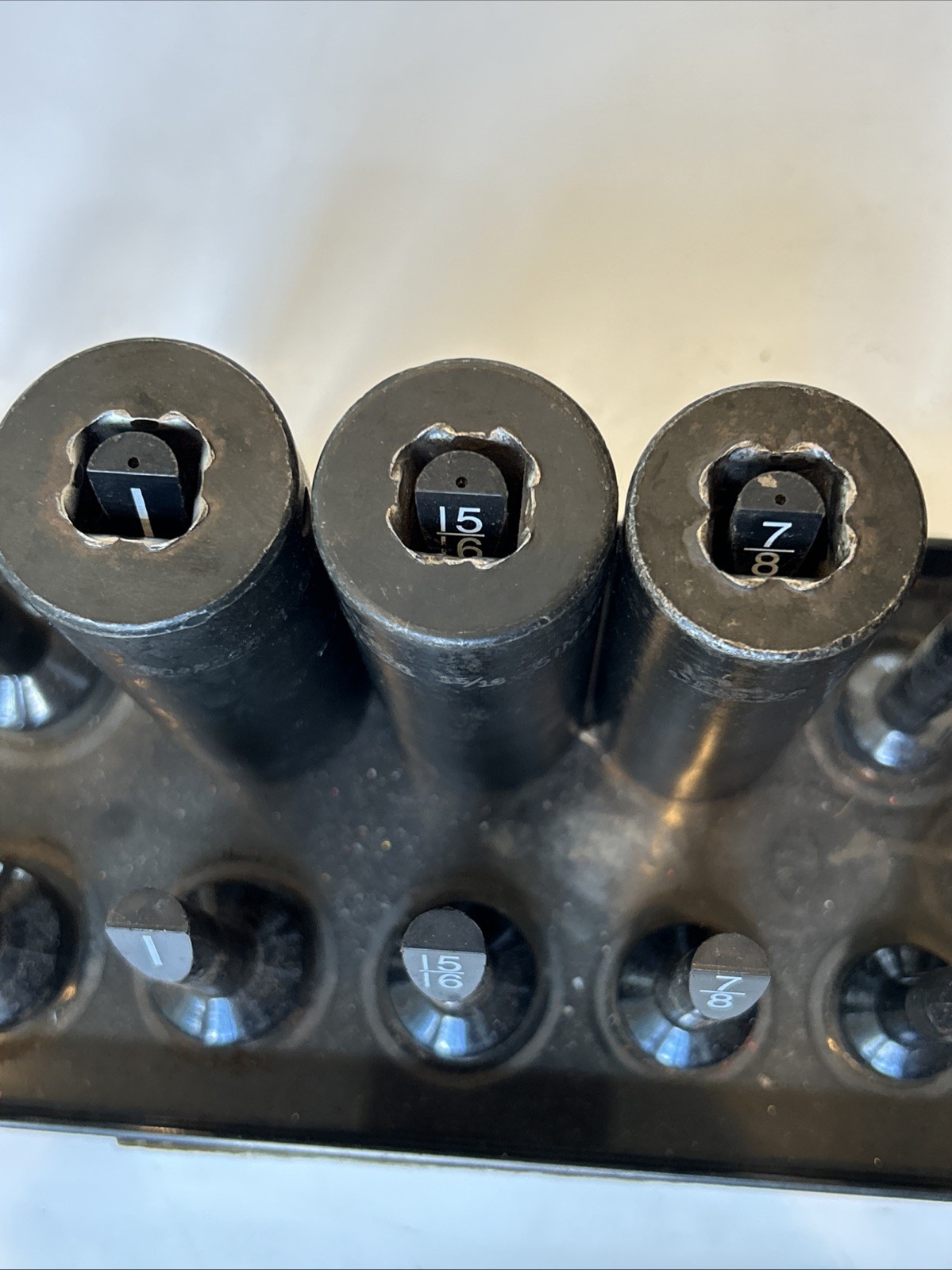 Snap On 313SIM 313SIMA 8pc 1/2” To 1” 1/2”dr SAE 6PT Deep Impact Socket Set