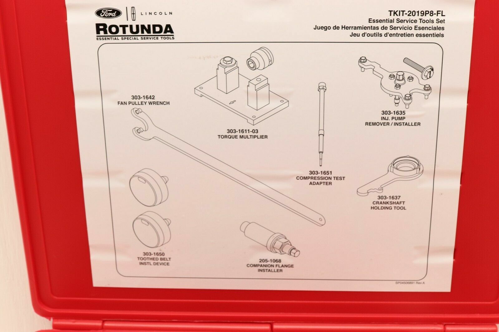FORD / Rotunda Tool Kit for 2.0L EcoBlue Bi-Turbo Diesel, TKIT-2019P8-FL