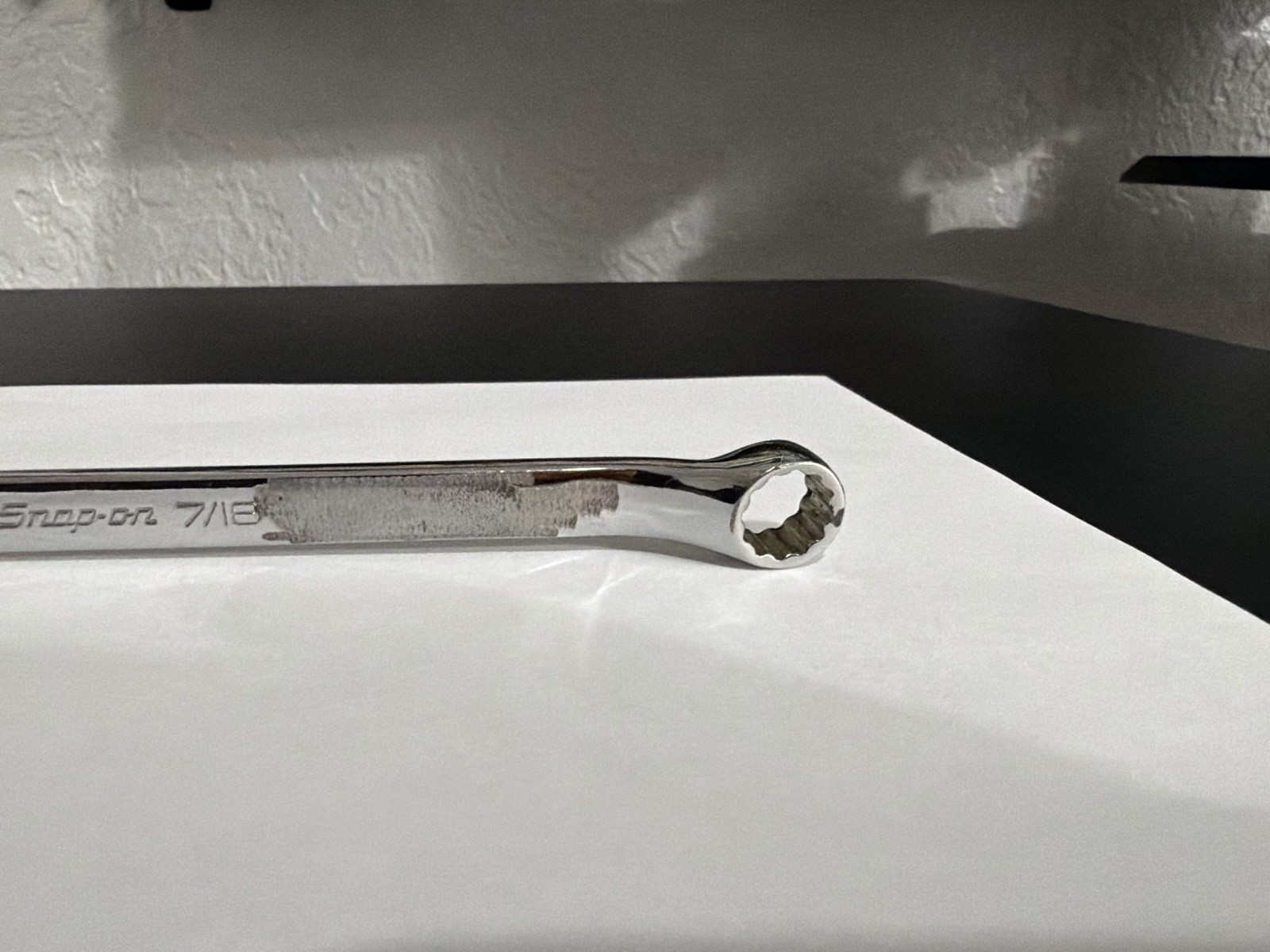 Snap-on Tools 3/8 x 7/16″ Offset Double Box End Wrench XB1214A USA
