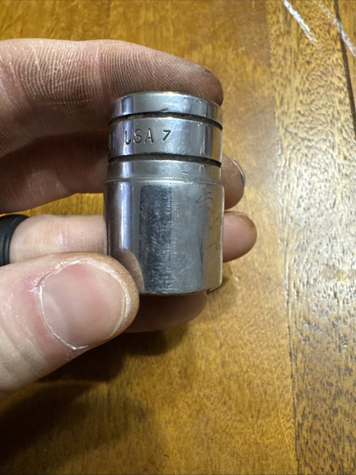 Snap-on Tools SW241 3/4″ SAE 1/2″ Drive 12-Point Shallow Chrome Socket USA #134