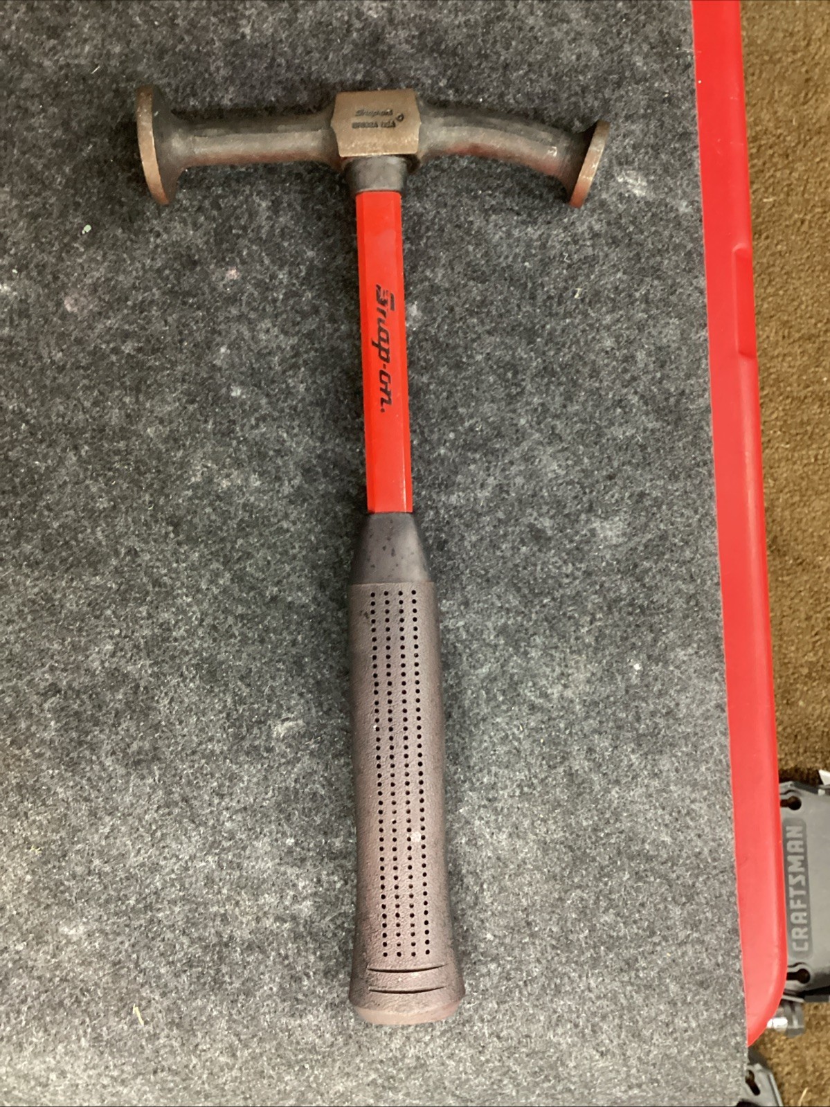 Snap On USA Long Fiberglass Handle Door Panel Auto Body Hammer BF632A