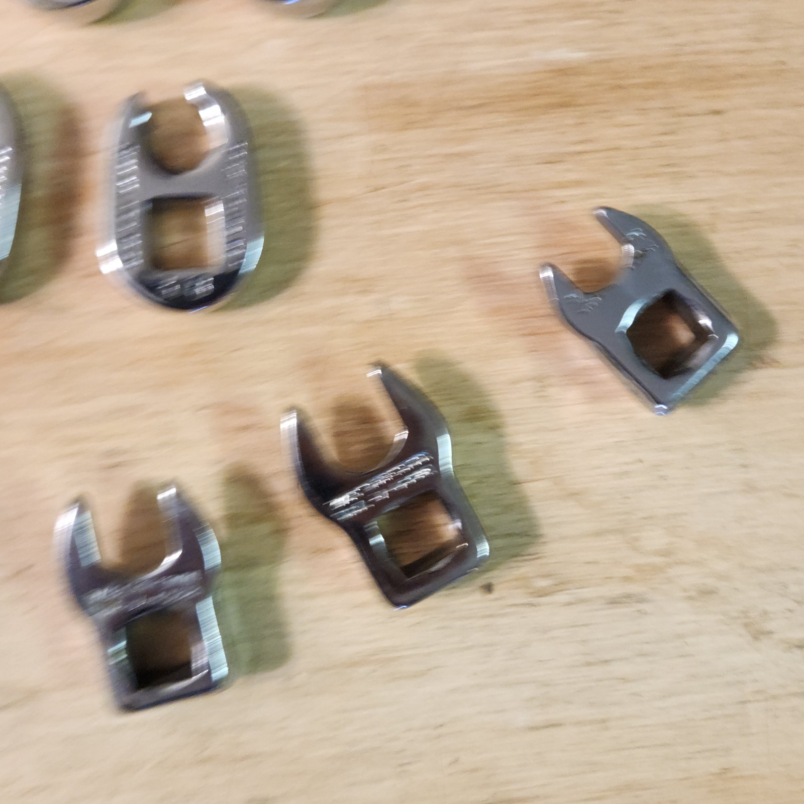 Snap On 3/8″ Drive SAE Flank Drive Flare Nut Crowfoot Wrench Set (207SFRH) BONUS