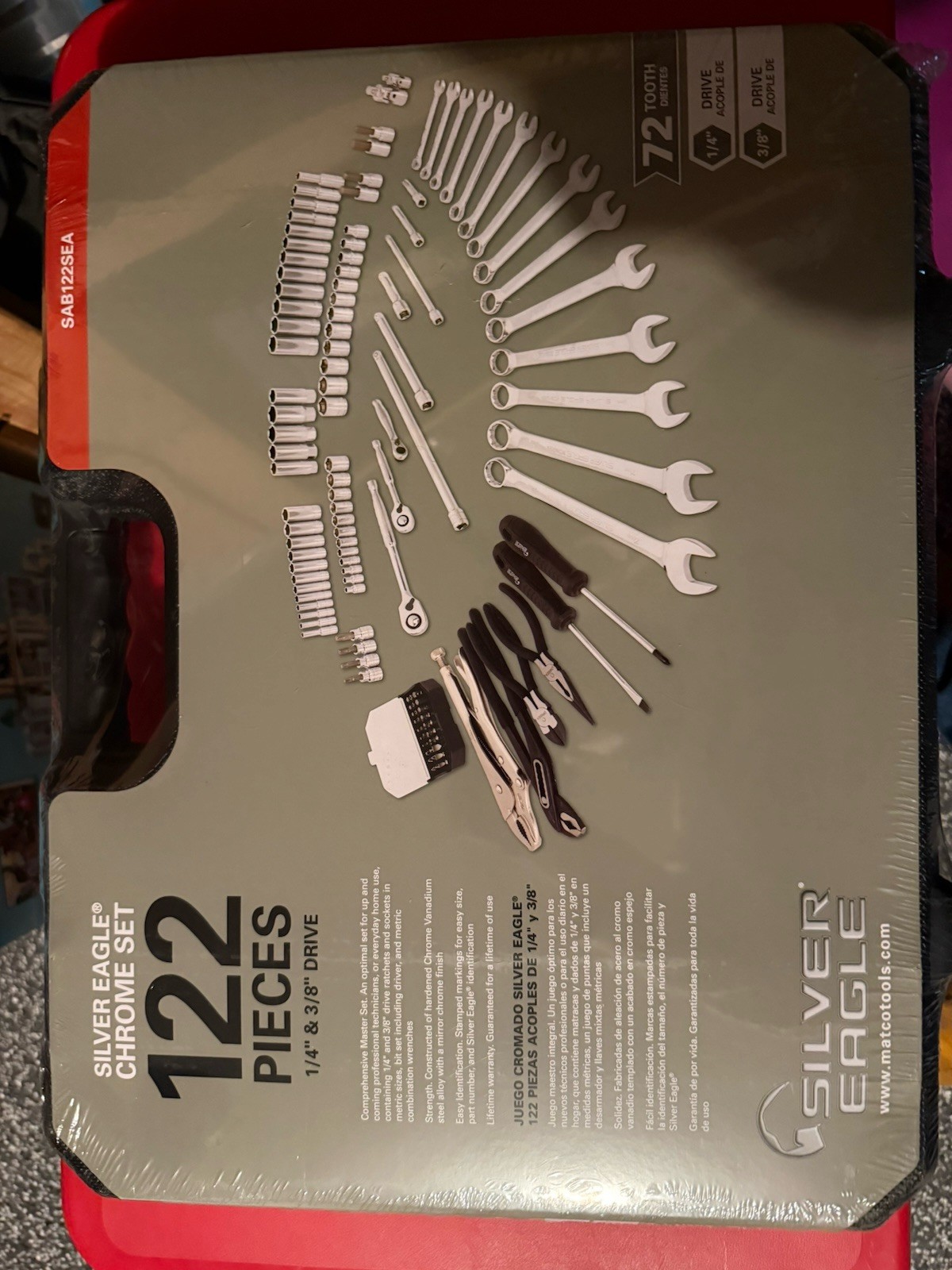 Matco: 122 PIECE SILVER EAGLE MASTER SET (SAB122SEA) BRAND NEW