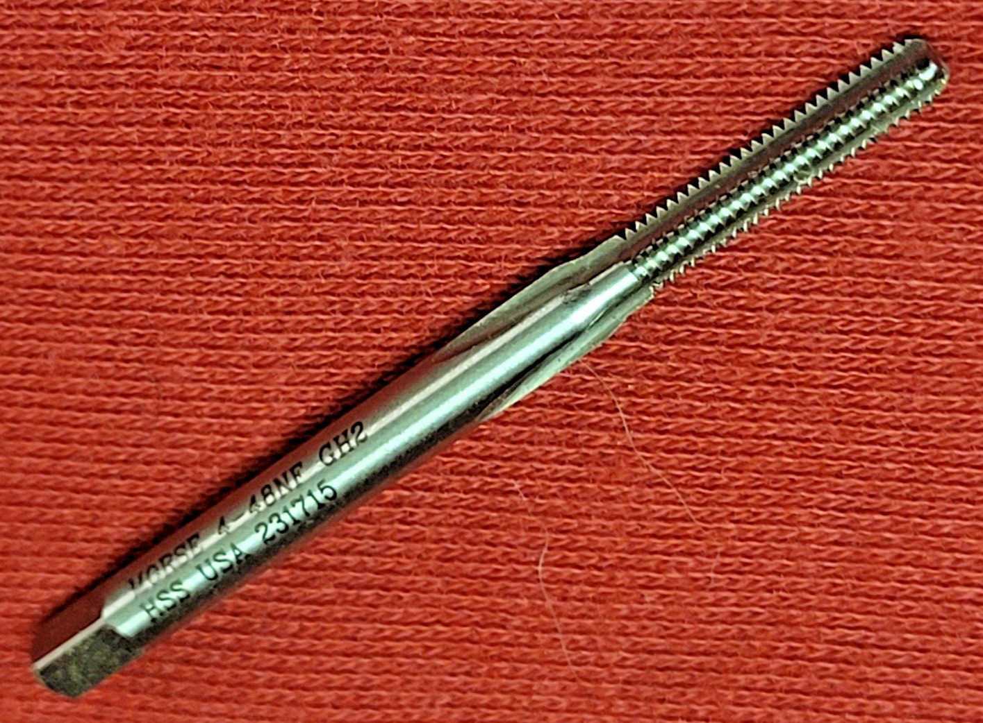 4-48 NF Bottom Hand Tap Morse MT3733816 HSS H2 USA 3 Flute