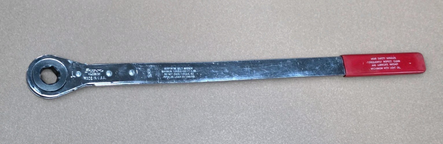 Snap-on Tools 15mm Serpentine Belt Tensioner Tool Wrench YA9350B1 USA