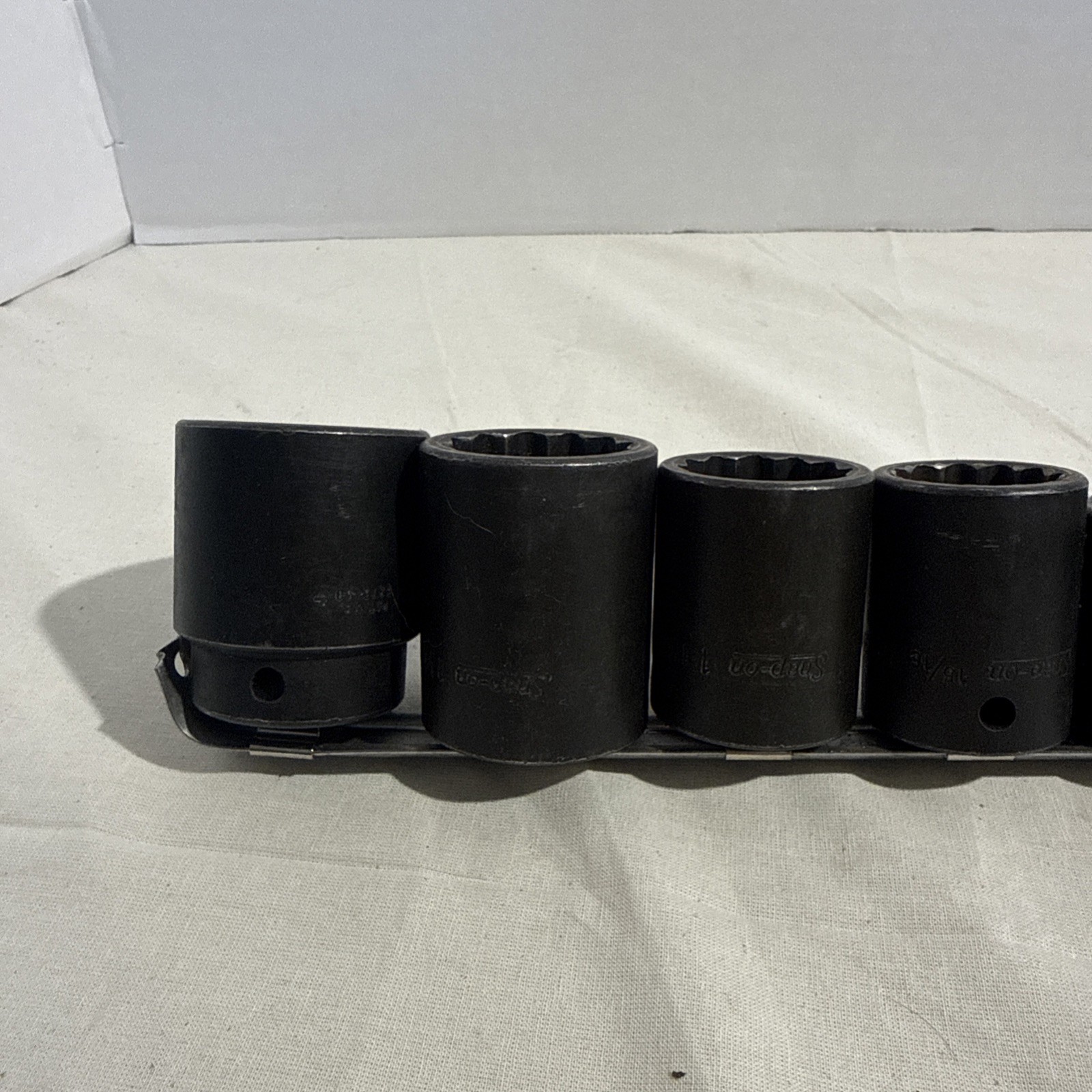 SNAP ON IMPACT SOCKET SET 1/2 DRIVE 12 POINT 12 PIECE SAE 313IMD 3/8 to 1 1/4
