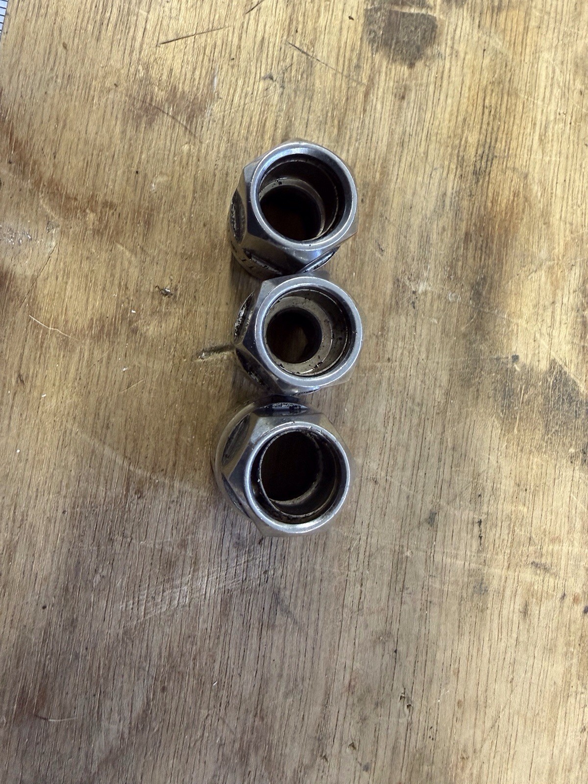 Good Used 3 Piece Pittsburg Pass Thru Sockets Sizes 11mm, 13mm, & 11/16”