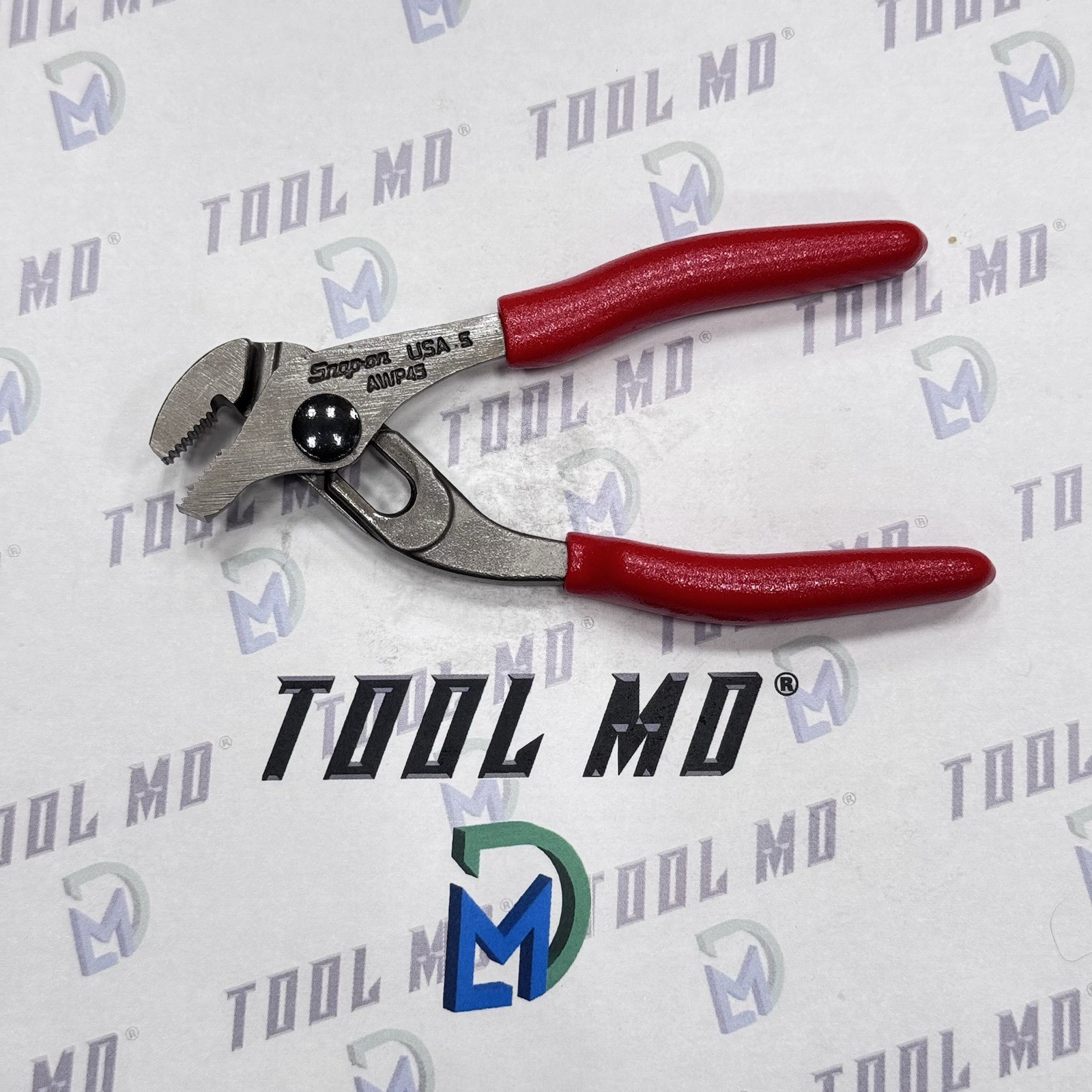 Snap-on Tools USA NEW RED 5″ Adjustable Joint Interlocking Channel Pliers AWP45
