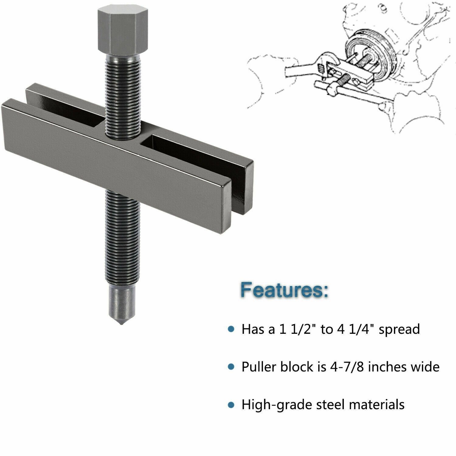 For OTC 8056 522 7393 Shaft Protector Set Gear & Pulley Puller Grip-O-Matic Tool