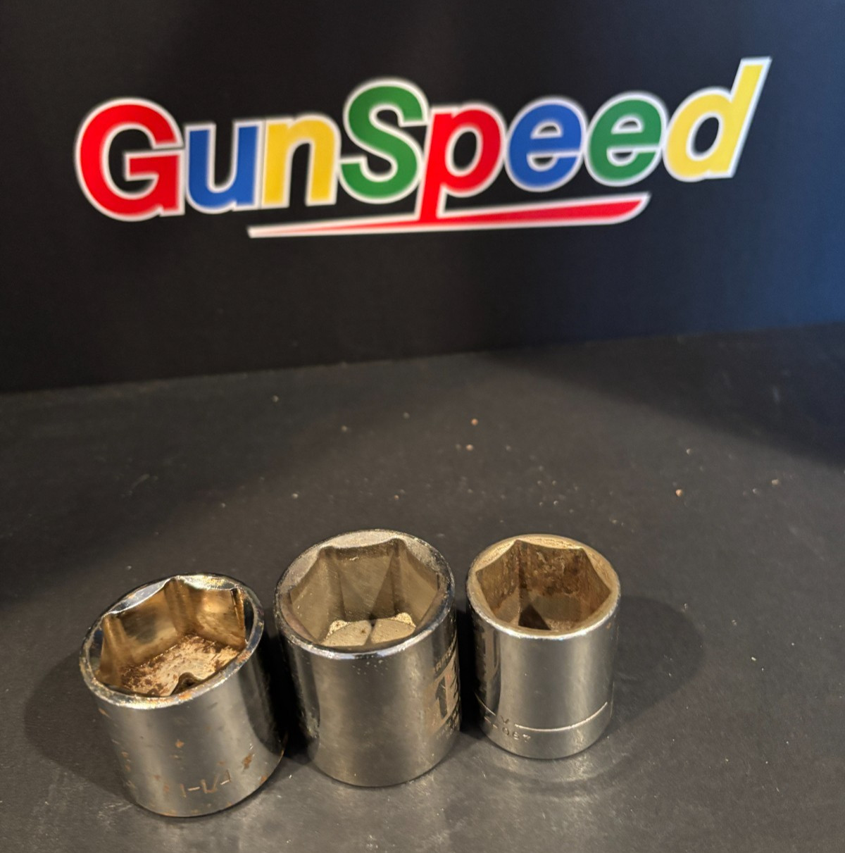 3 Craftsman Sockets Half Inch Drive Six Point. 1 1/4 1 1/4 1 1/16