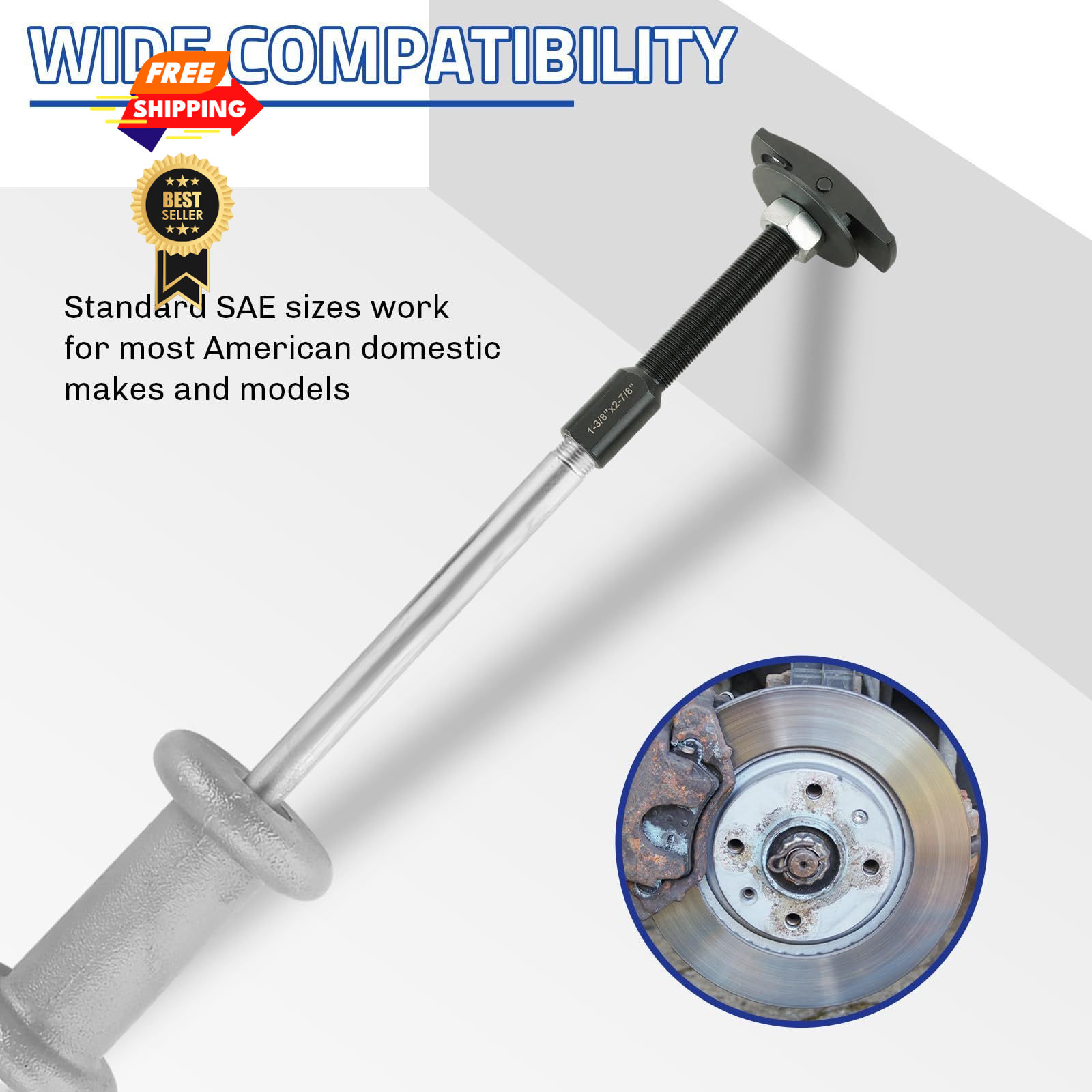 weyleity Rear Axle Bearing Remover Puller Slide Hammer Set