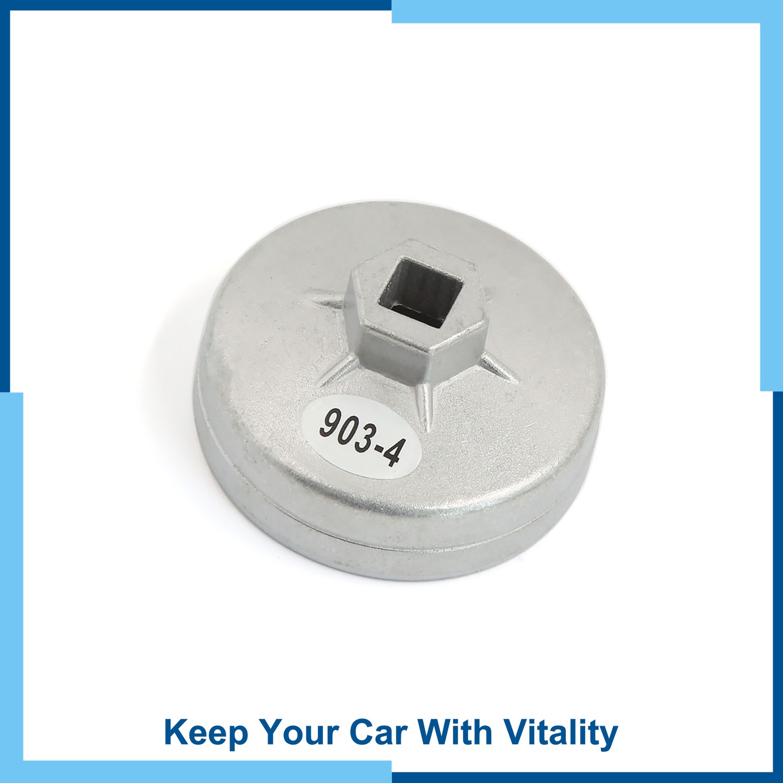 Pack (1) 14 Flutes 73mm Inside Dia Cap Type Car Oil Filter Wrench Cup for Lexus