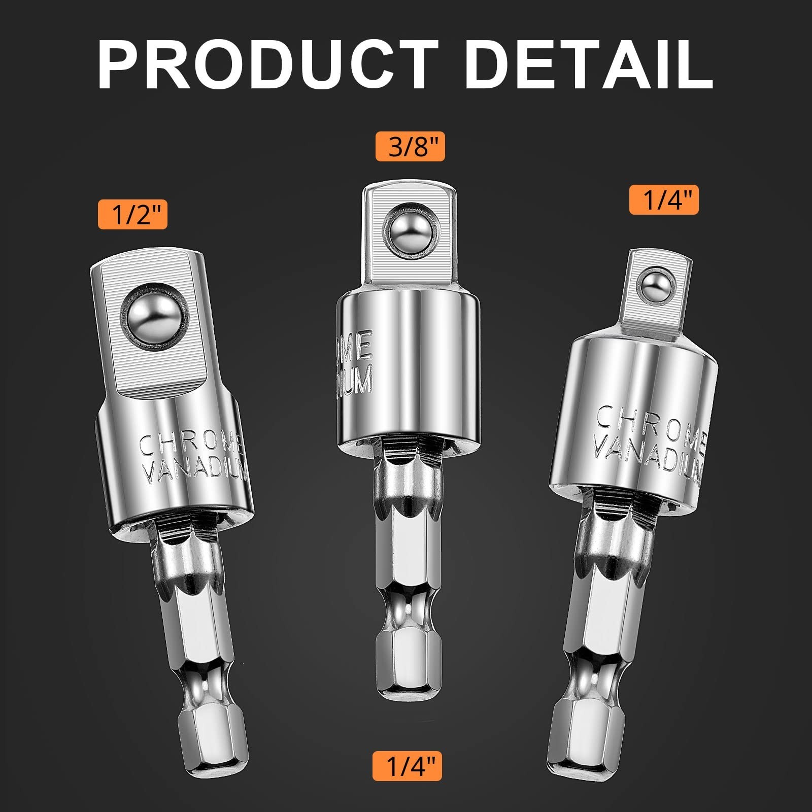 Set Adaptador Taladro 23 Pzs Extension Flexible 105 Grados Dado Hexagonal Puntas