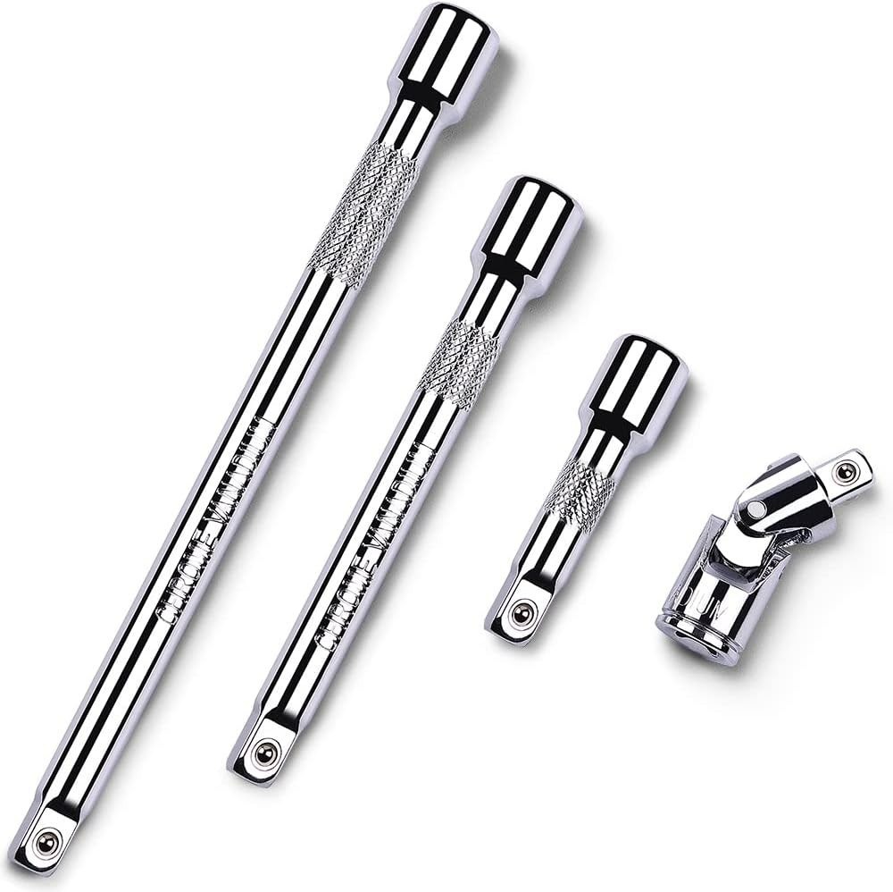 4 Piece 1/4 Inch Drive Extension Bar Set, 1/4 Inch Drive Socket Extension Set…