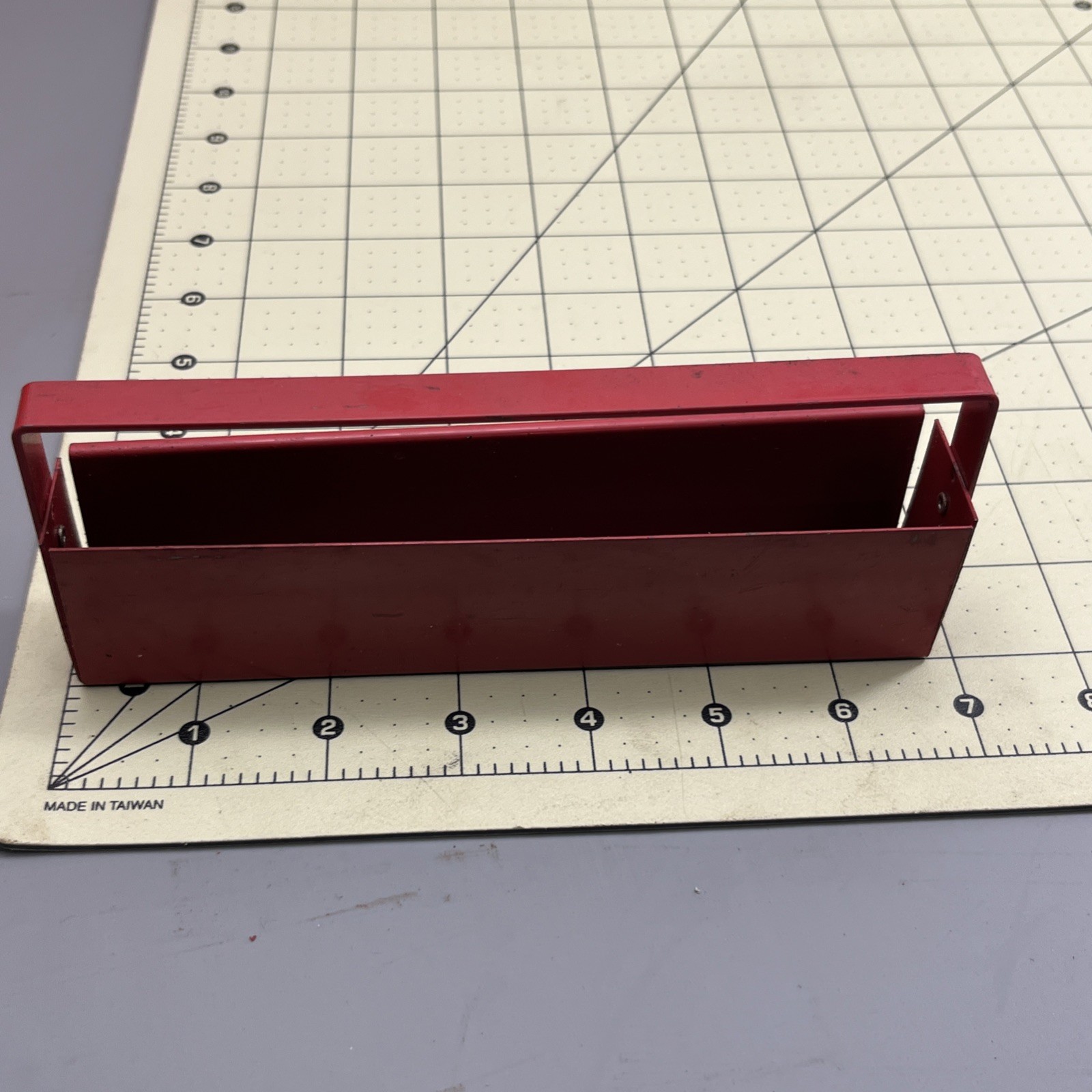 10 Mac & MATCO Tools vtg Metal Socket Holder Tray Red BLUE USA rear