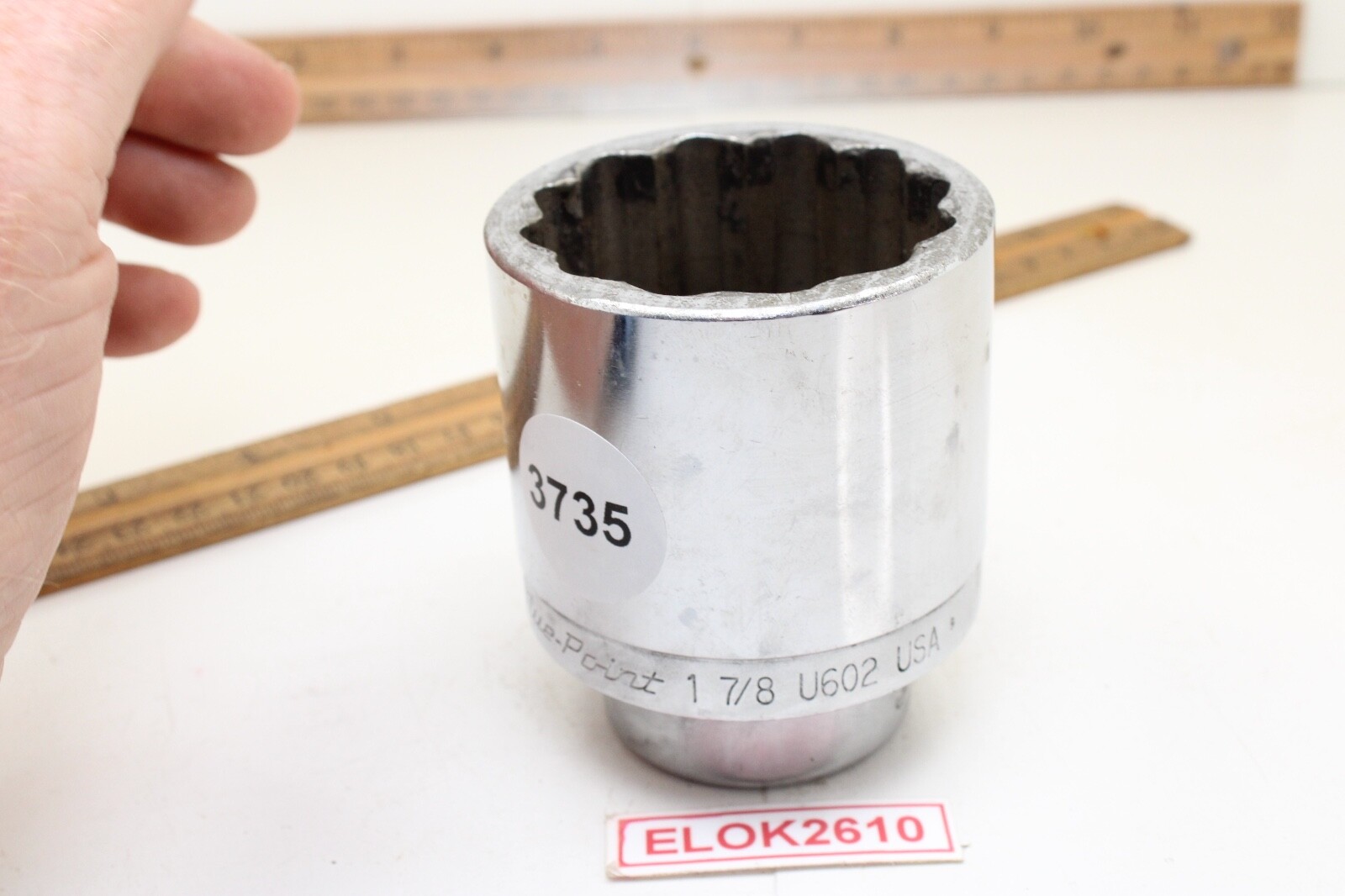 Blue Point U602 1-7/8″ 3/4″ Drive 12 Point SAE Chrome Socket USA