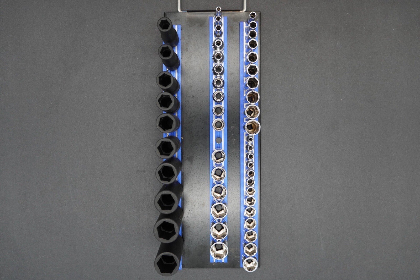 Matco Tools ADV Silver Eagle Socket Set Metric Deep Shallow Chrome Impact Rail
