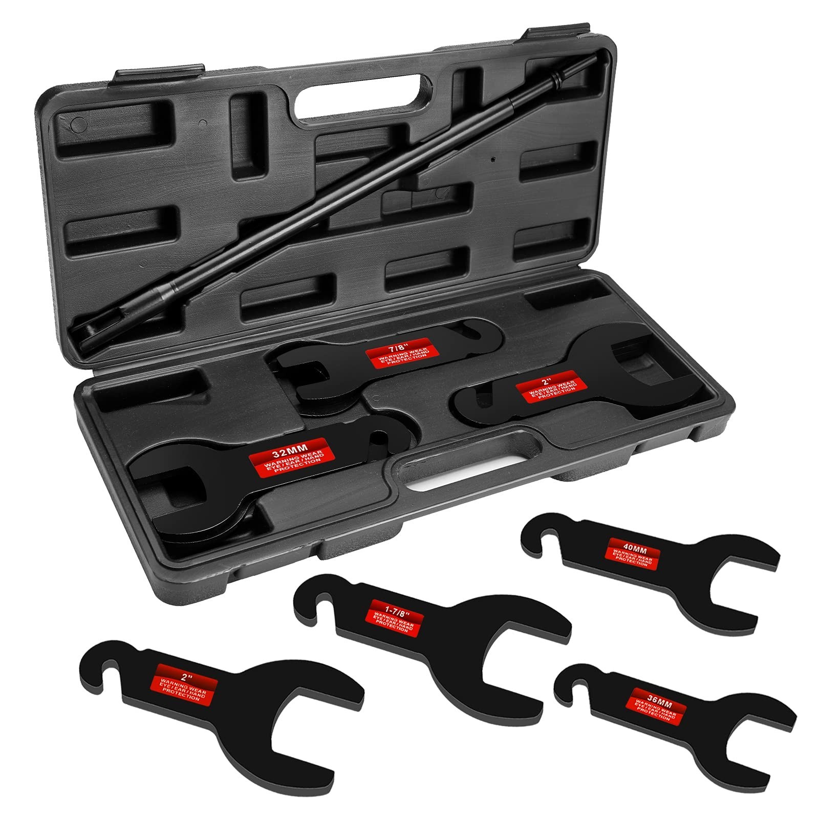 8PCS Pneumatic Fan Clutch Wrench Tool Kit – Auto Repair Spanner for Ford, GM, Je