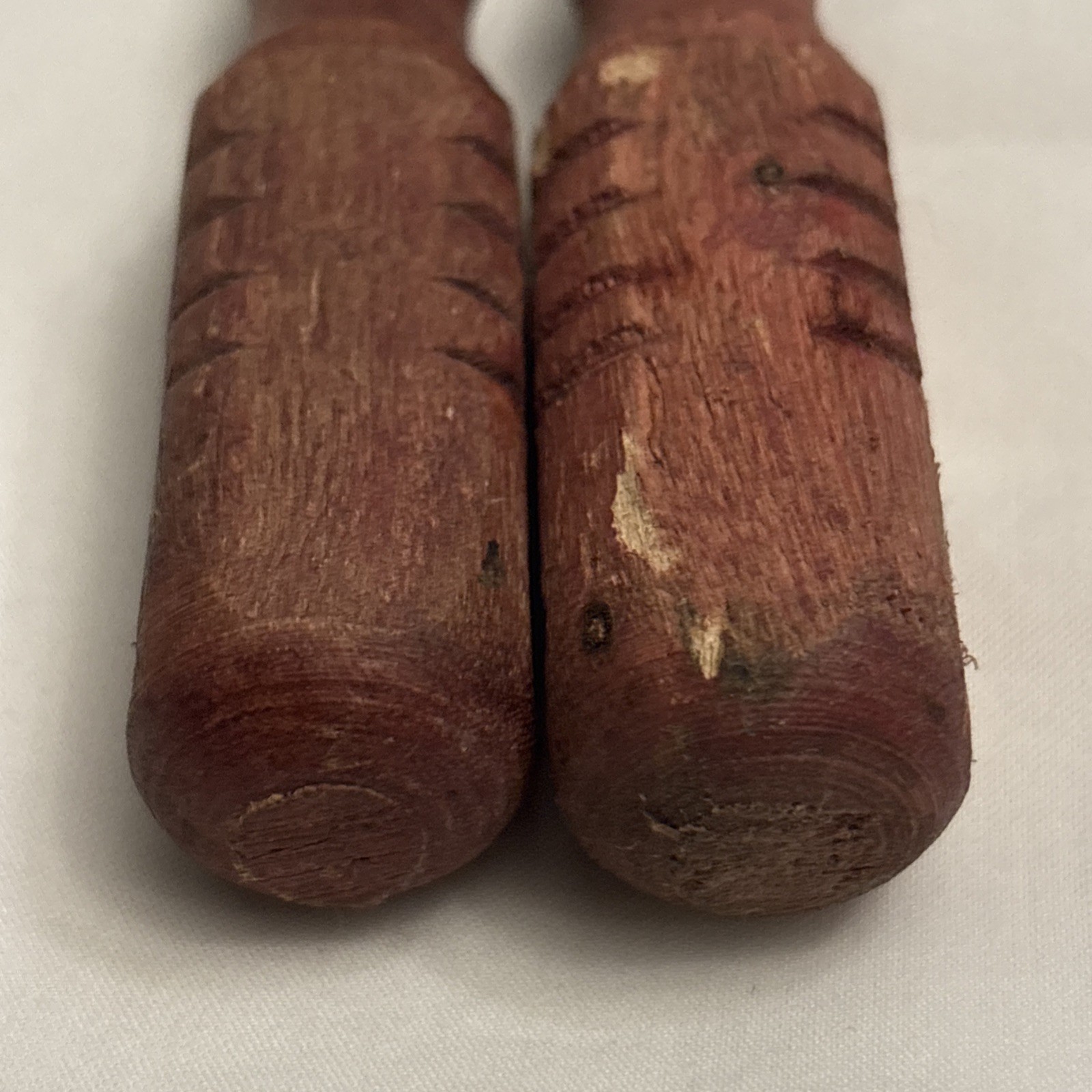 Vintage Screwdriver 2 Pc Flat Slotted & Phillips Wood Handle 5”