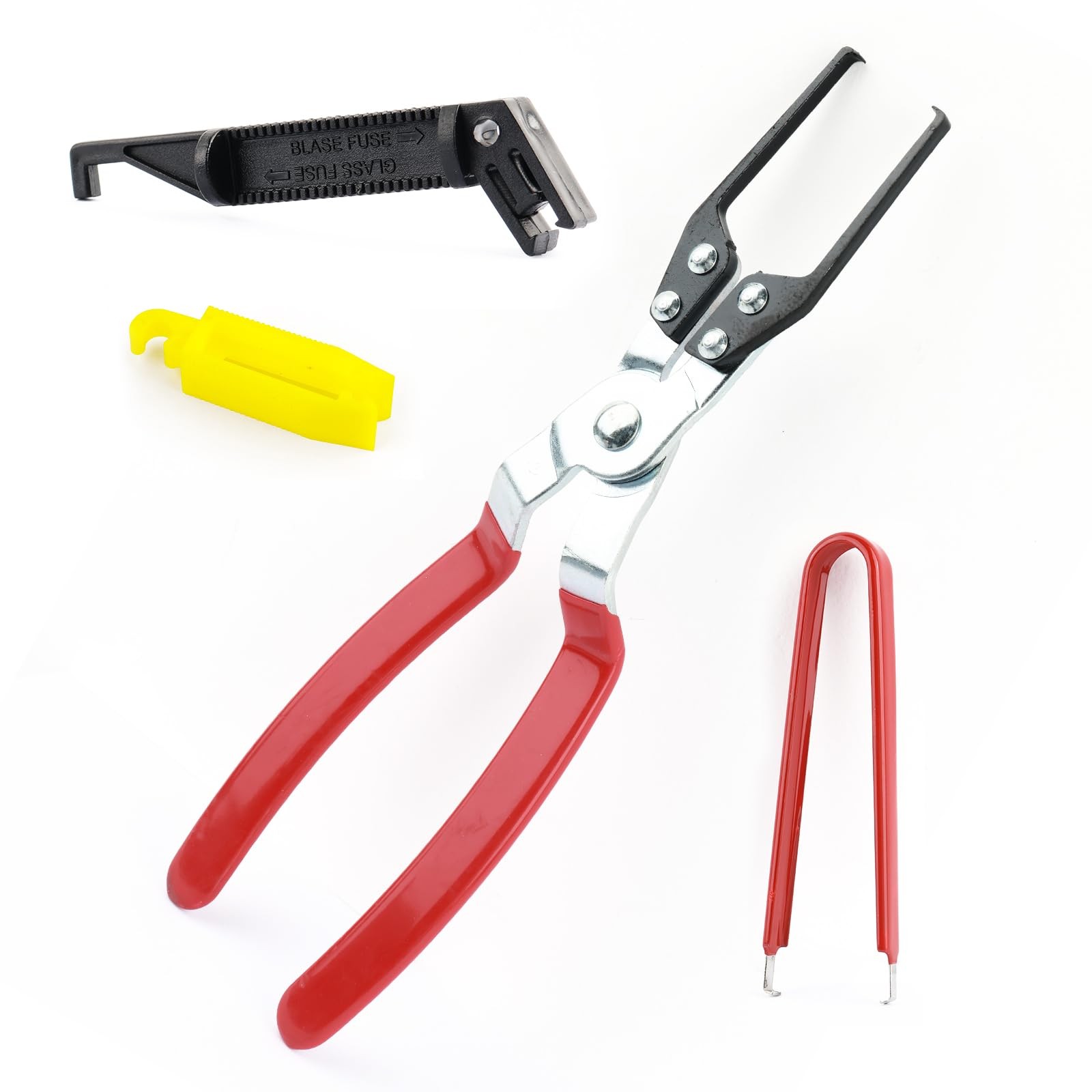 4 PCS Car Fuse Puller Tool Relay Pliers Kit Non-Slip Replace Vehicle Compact