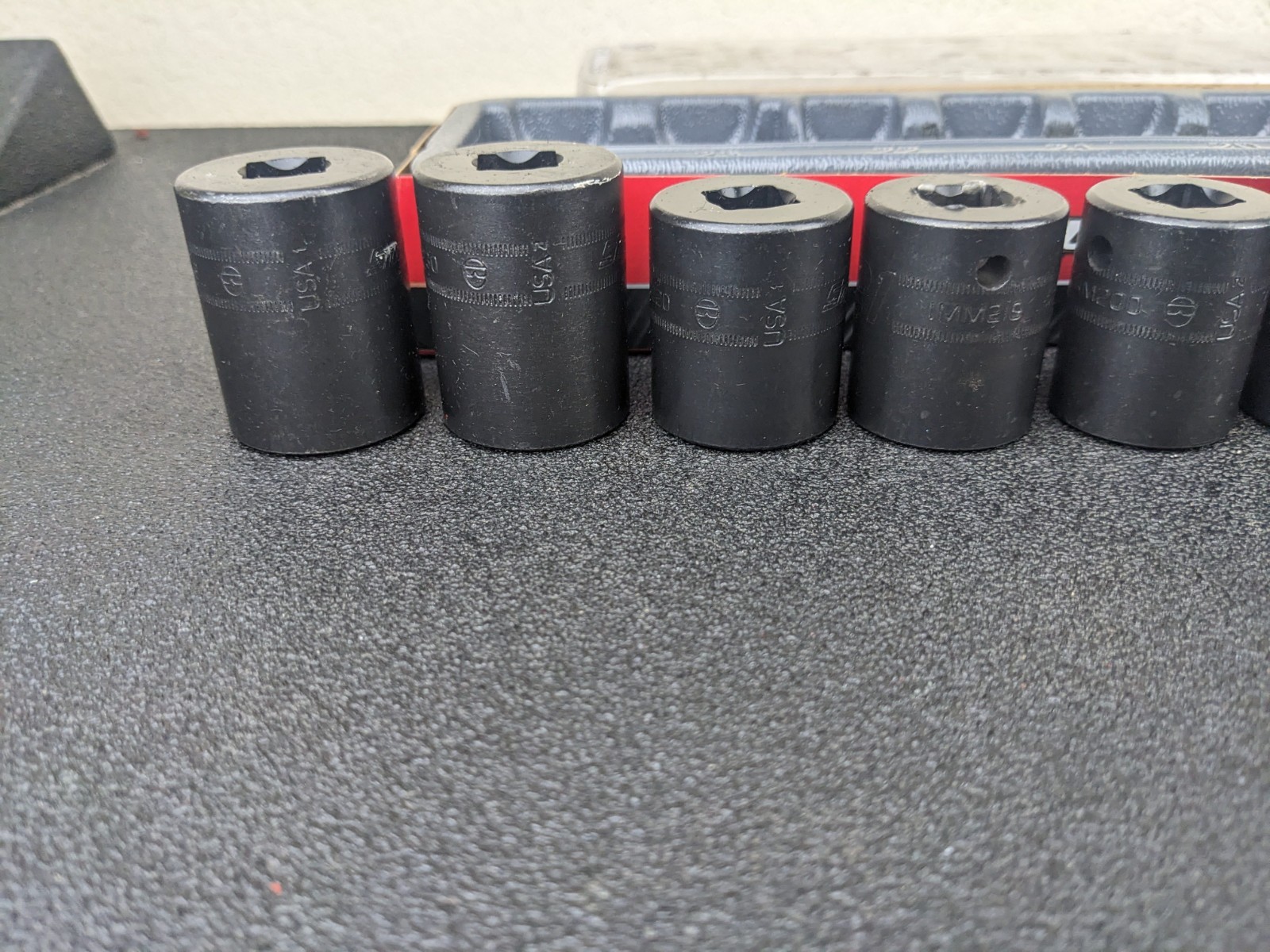 #bm356 Snap On Tools 315IMMYA 15pc 1/2″ Drive Metric Impact Socket Set 10-24mm