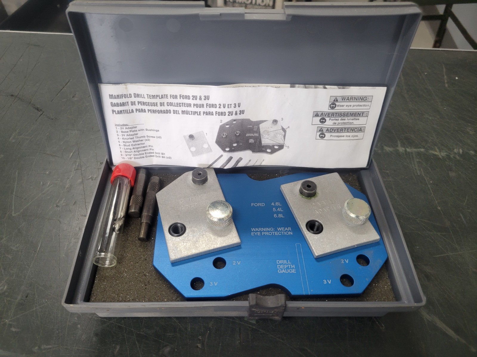 4.6 5.4 6.8 Ford Ex Bolt Drill Fixture Kit