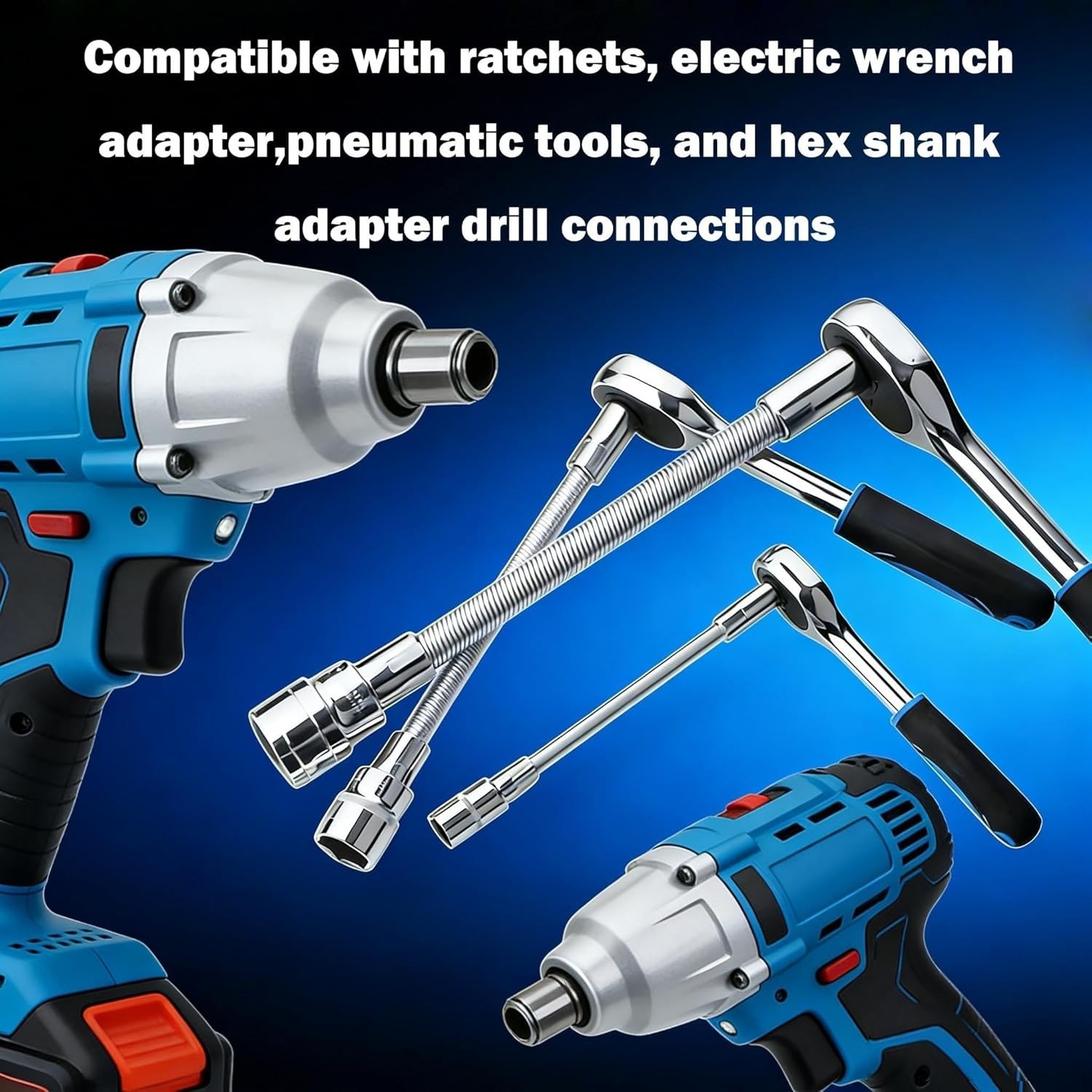 Flexible Drive Extension Rod for Ratchets, Drills & Impact Drivers
